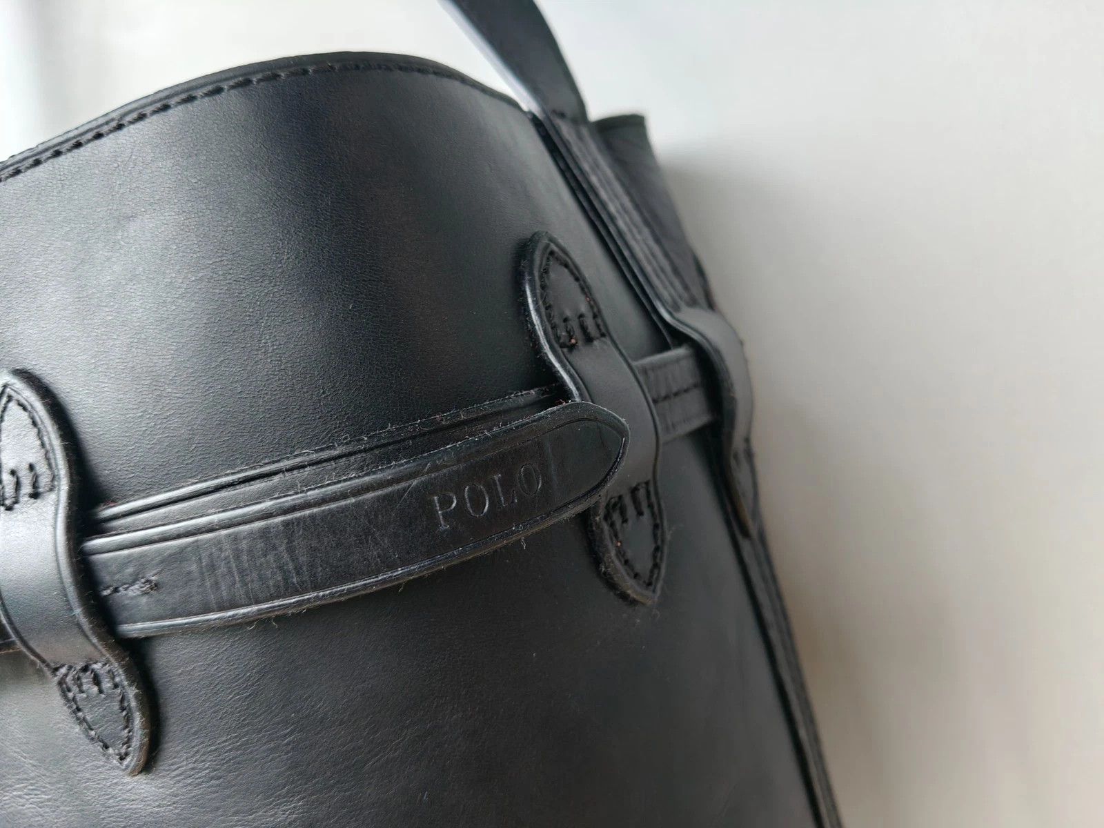 Polo Ralph Lauren Polo Ralph Lauren Bellport Leather Large Bucket Bag FTP 0010 Size ONE SIZE - 2 Thumbnail