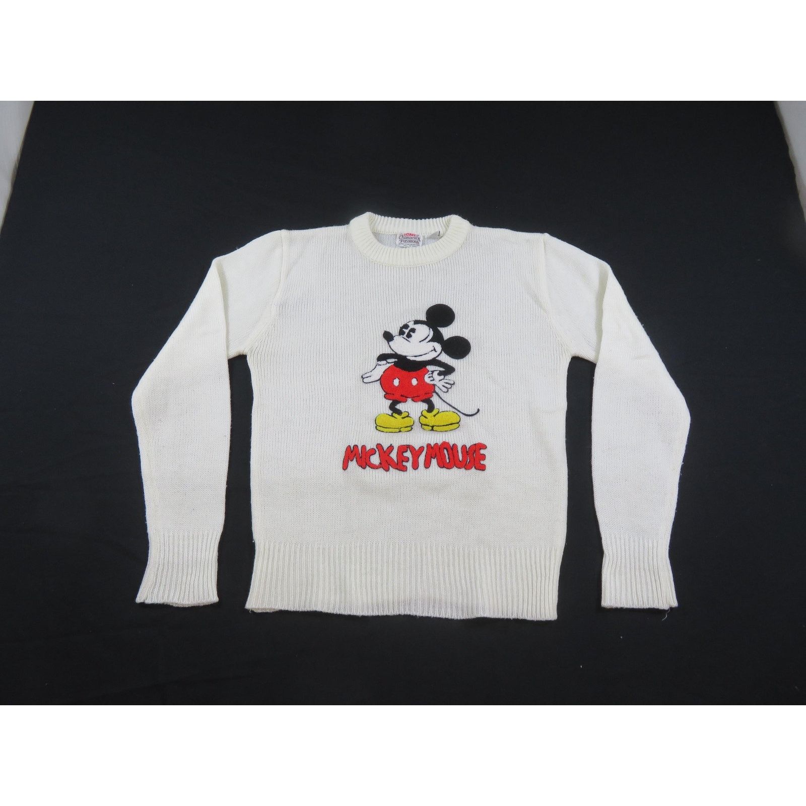 Other Mickey Mouse Sweater, Disney Character Fashions, Ivory L 80s Size US L / EU 52-54 / 3 - 1 Thumbnail