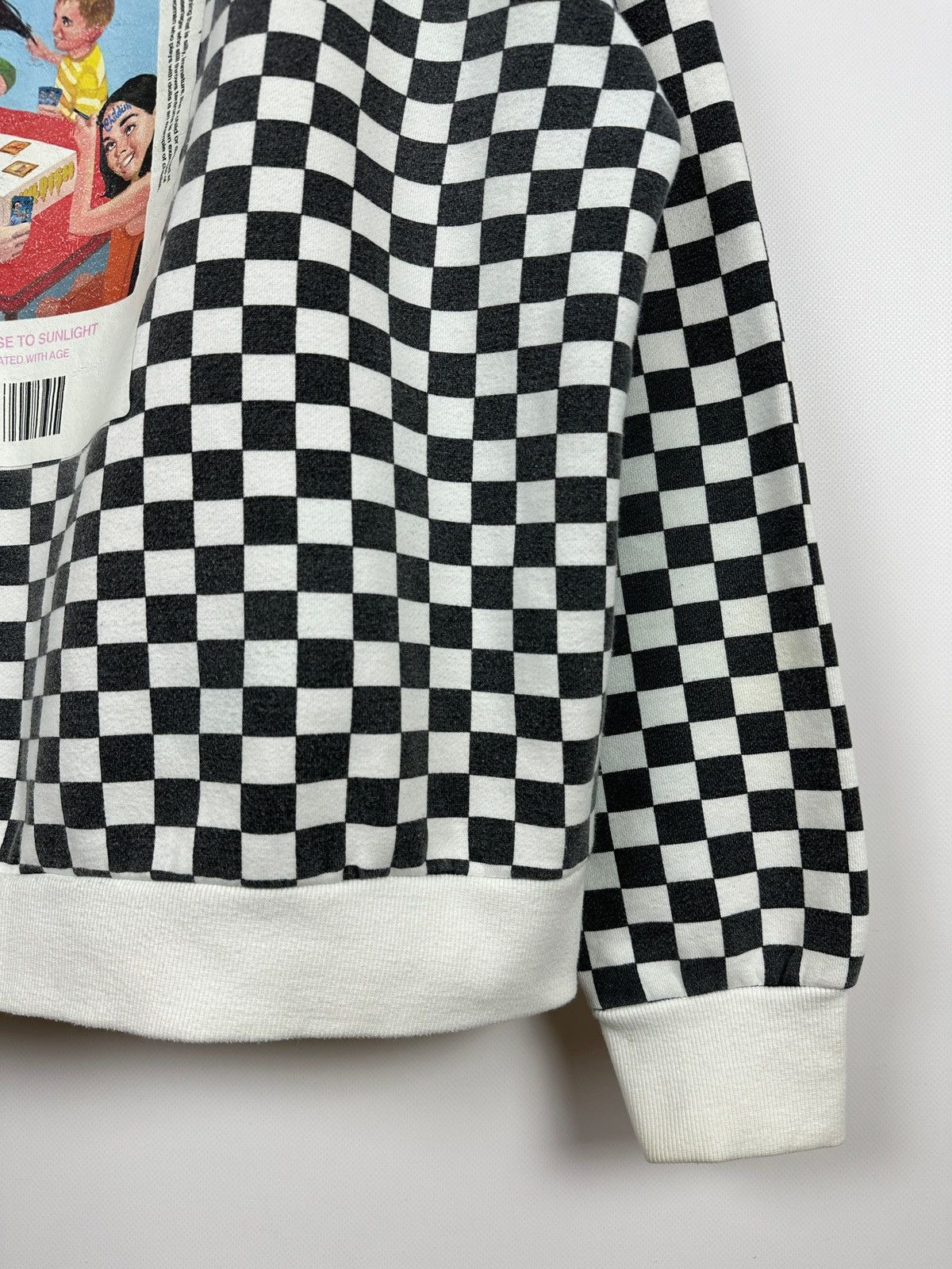 Vintage Childish Checkered Oversized Skateboard Hoodie Size US L / EU 52-54 / 3 - 19 Thumbnail