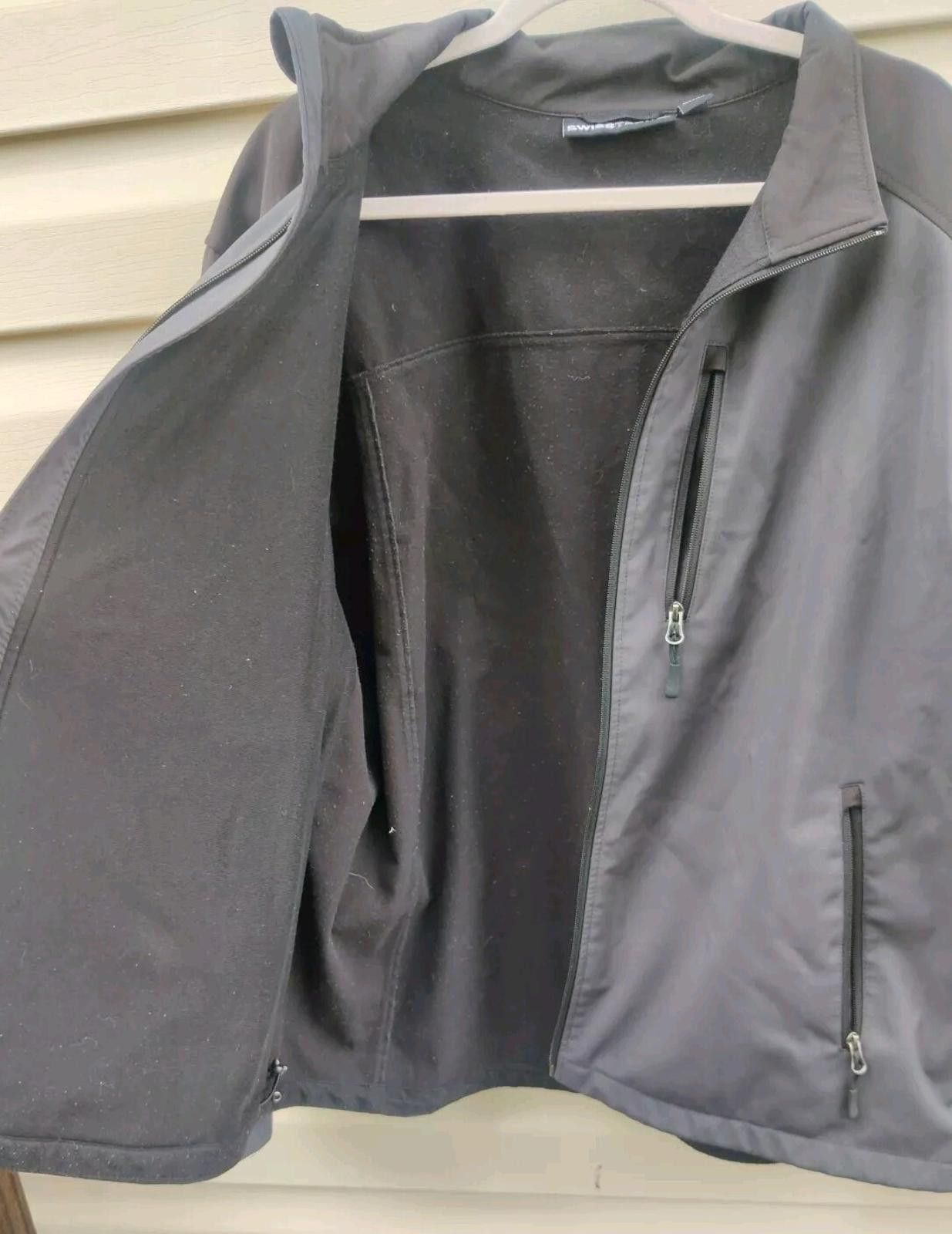 Other Swiss Tech Jacket 46-48 Carbon Gray Black Full Zip Soft She Size US XL / EU 56 / 4 - 7 Thumbnail