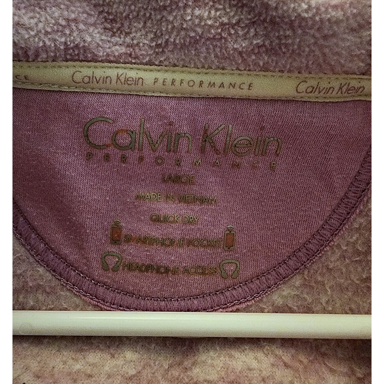 Calvin Klein Calvin Klein Performance Full Zip Hoodie Women's Pink Large Size L / US 10 / IT 46 - 3 Thumbnail
