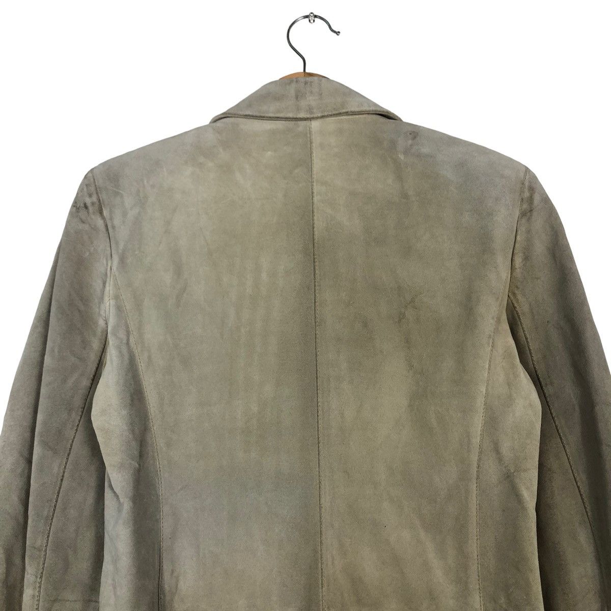 Genuine Leather 🔥VINTAGE GENUINE LEATHER JACKET DOUBLE BREAST LAMATTA PELLE Size US M / EU 48-50 / 2 - 9 Thumbnail