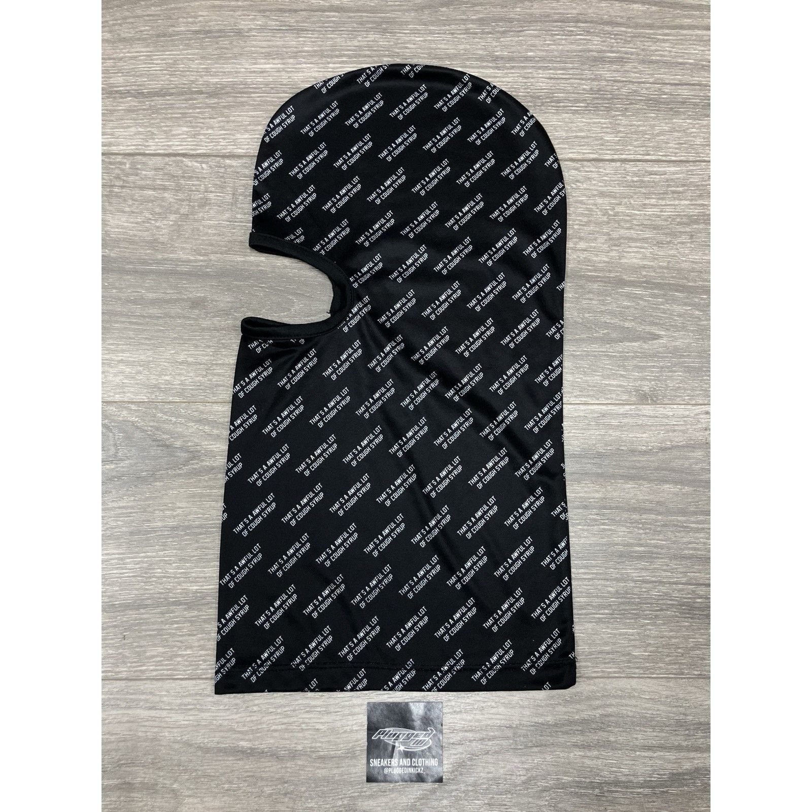 Awful Lot of Cough Syrup Awful Lot Of Cough Ski Mask ' Black, White ' | NEW! Size ONE SIZE - 6 Thumbnail