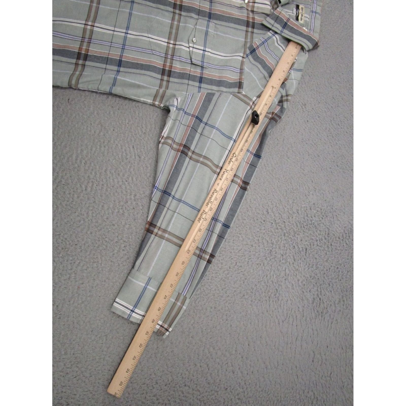 Roper Roper Mens Button-Up Shirt Long Sleeve Plaid Cotton Blend Multicolor 2XL Western Casual, Workwear, Business, Party/Cocktail, Travel, Wedding Mens Size US XXL / EU 58 / 5 - 7 Thumbnail