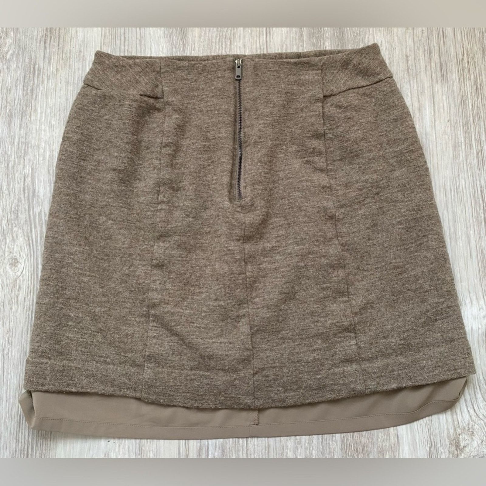 Ann Taylor Ann Taylor | Wool Back Zip A-Line Lined Career Skirt | 6 Size 28" / US 6 / IT 42 - 3 Thumbnail