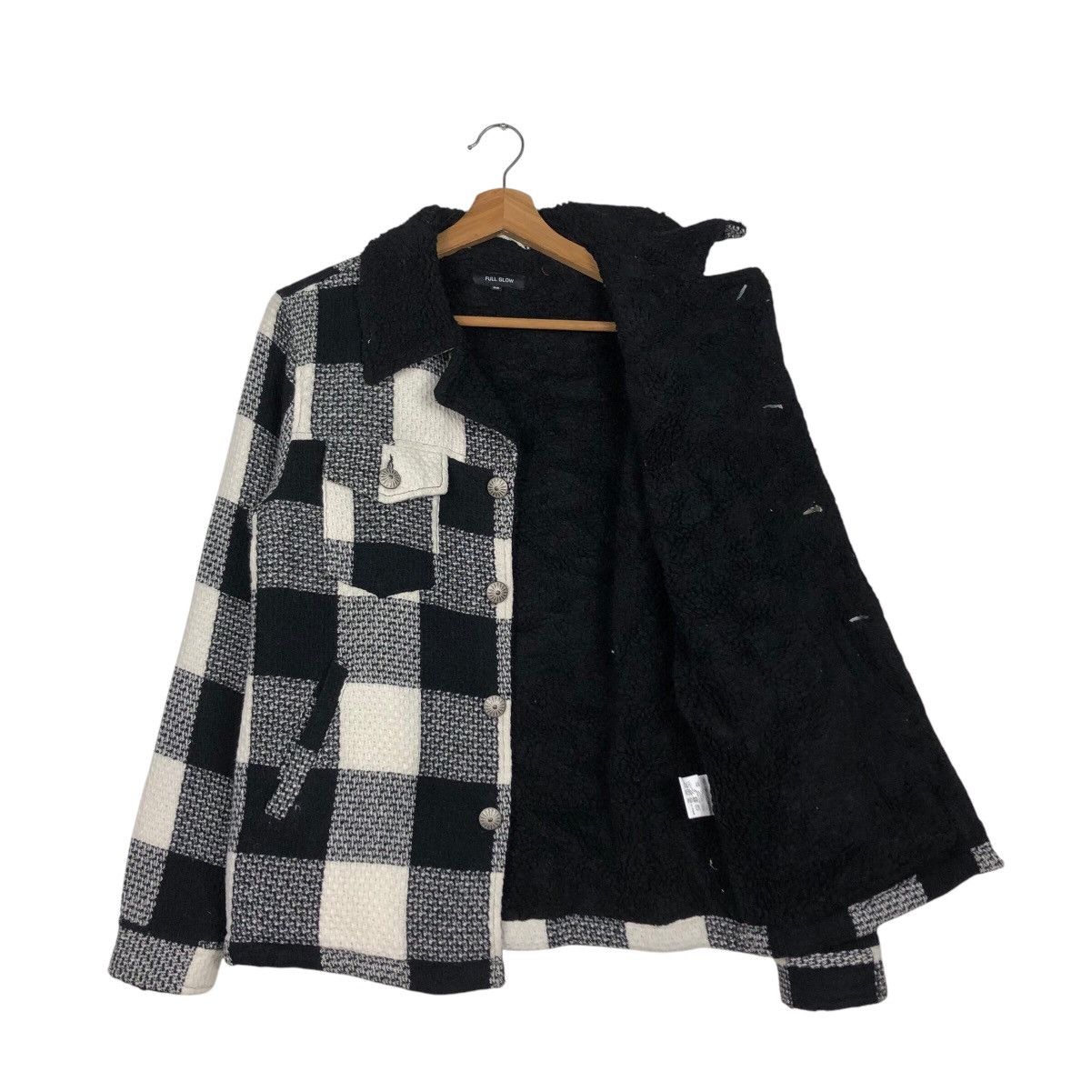 Japanese Brand Full Glow Flannel Shirt Jacket Tartan Design Blanket Fleece Size US M / EU 48-50 / 2 - 12 Thumbnail