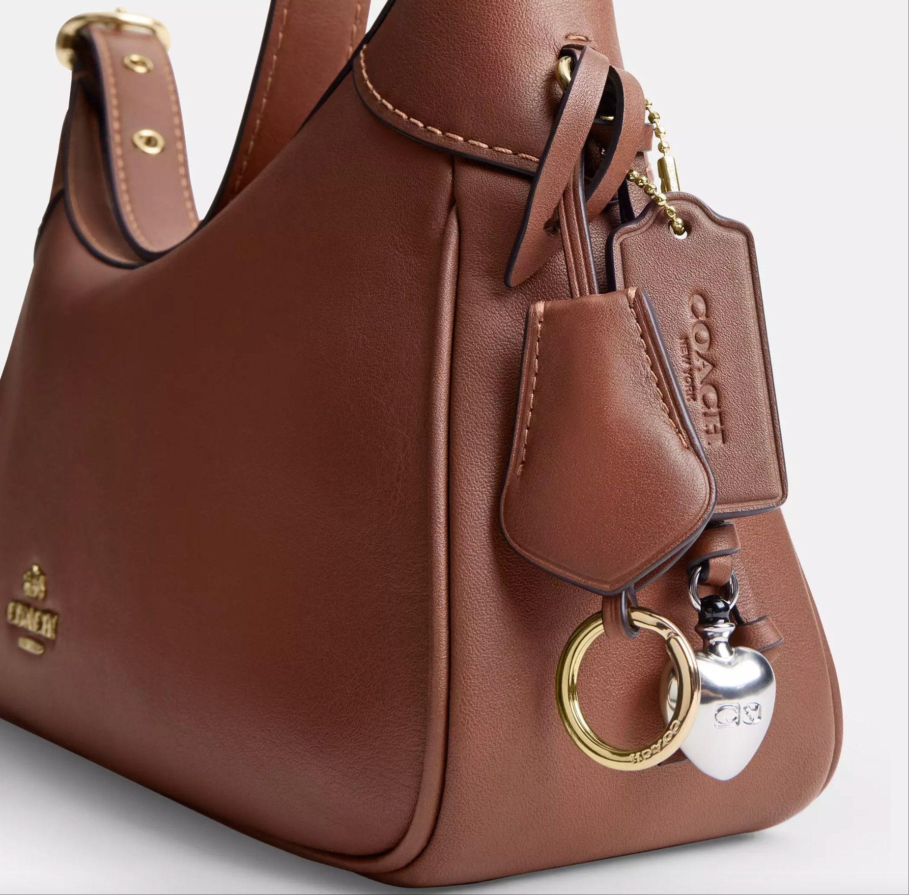 Coach Ella Small Shoulder Bag CDY38 Gold/Redwood Size ONE SIZE - 13 Thumbnail