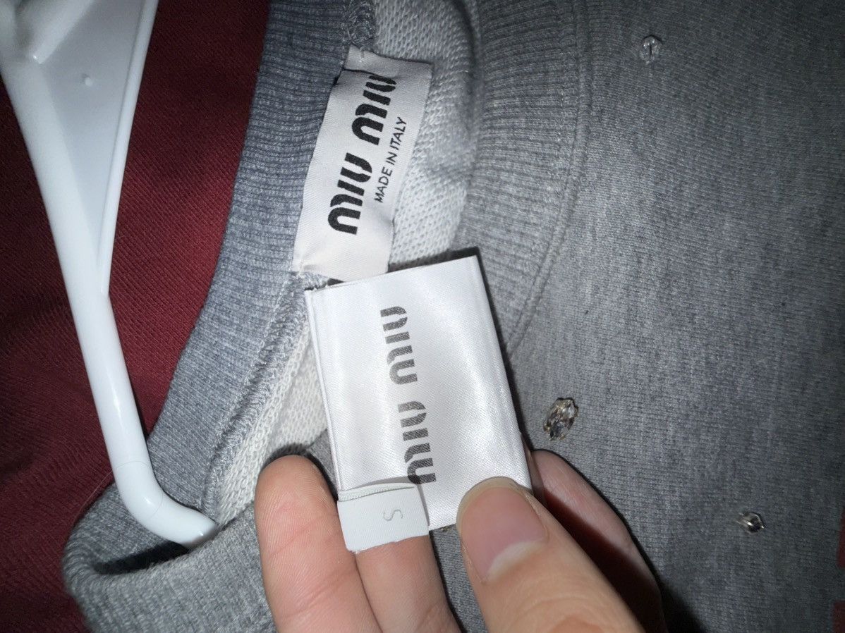 Miu Miu miumiu club jewel sweatshirt Size US S / EU 44-46 / 1 - 8 Thumbnail