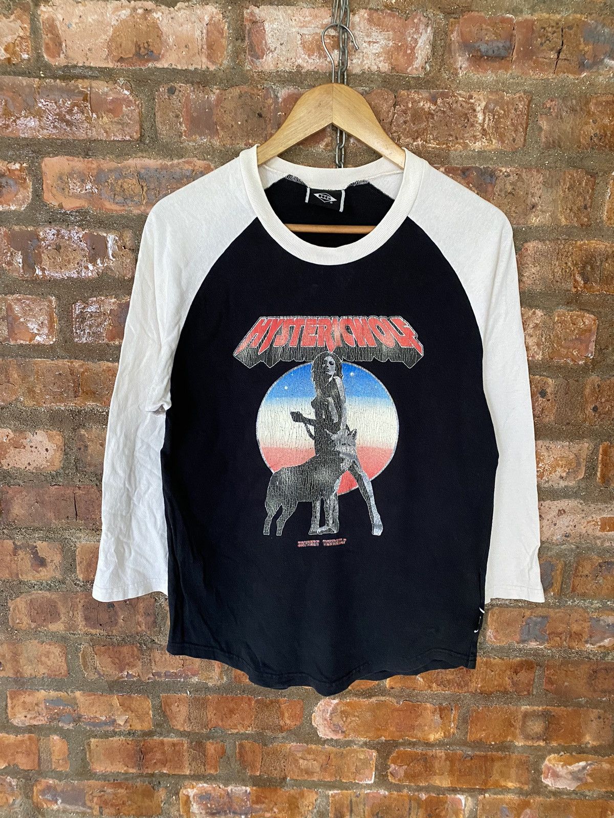 Hysteric Glamour 1990s Hysteric Wolf 3/4 sleeve Raglan iron Maiden Size US M / EU 48-50 / 2 - 2 Thumbnail