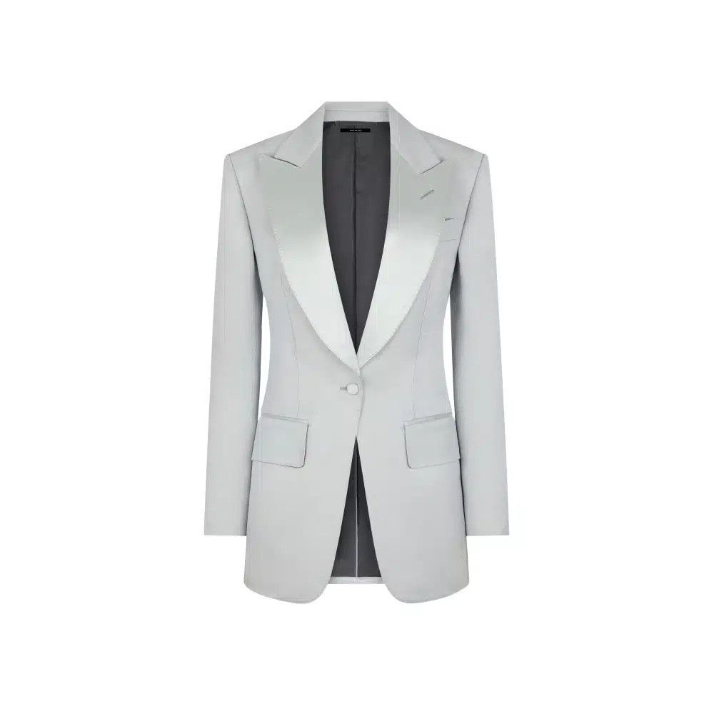 o1loc1c0925 GI2994 Lustrous Barathea Jacket in Grey