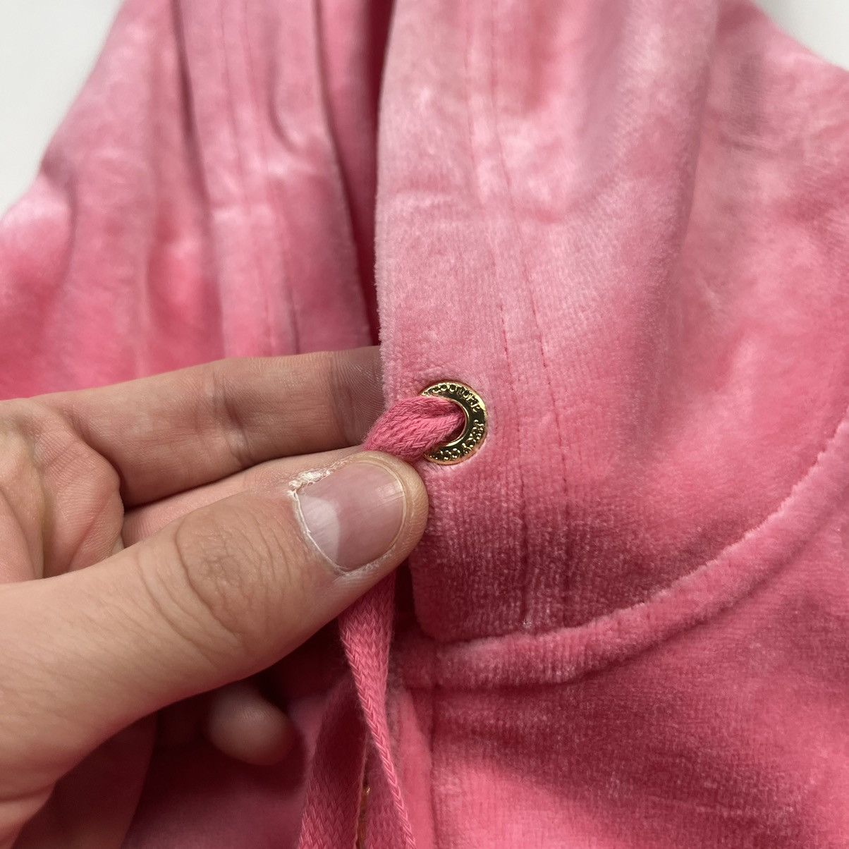 Juicy Couture Juicy Couture Black Label Zip Hoodie Velour Pink Size L / US 10 / IT 46 - 8 Thumbnail