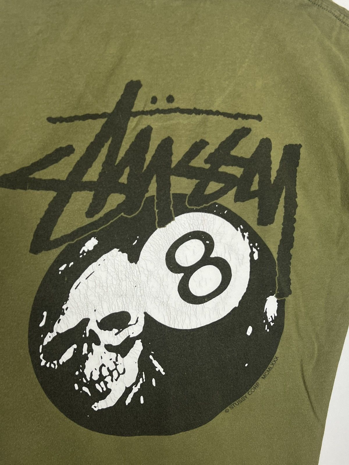 Other 🔥 Vintage Stussy Scull Ball T-Shirt Tee Y2K Streetwear 🔥 Size US S / EU 44-46 / 1 - 6 Thumbnail