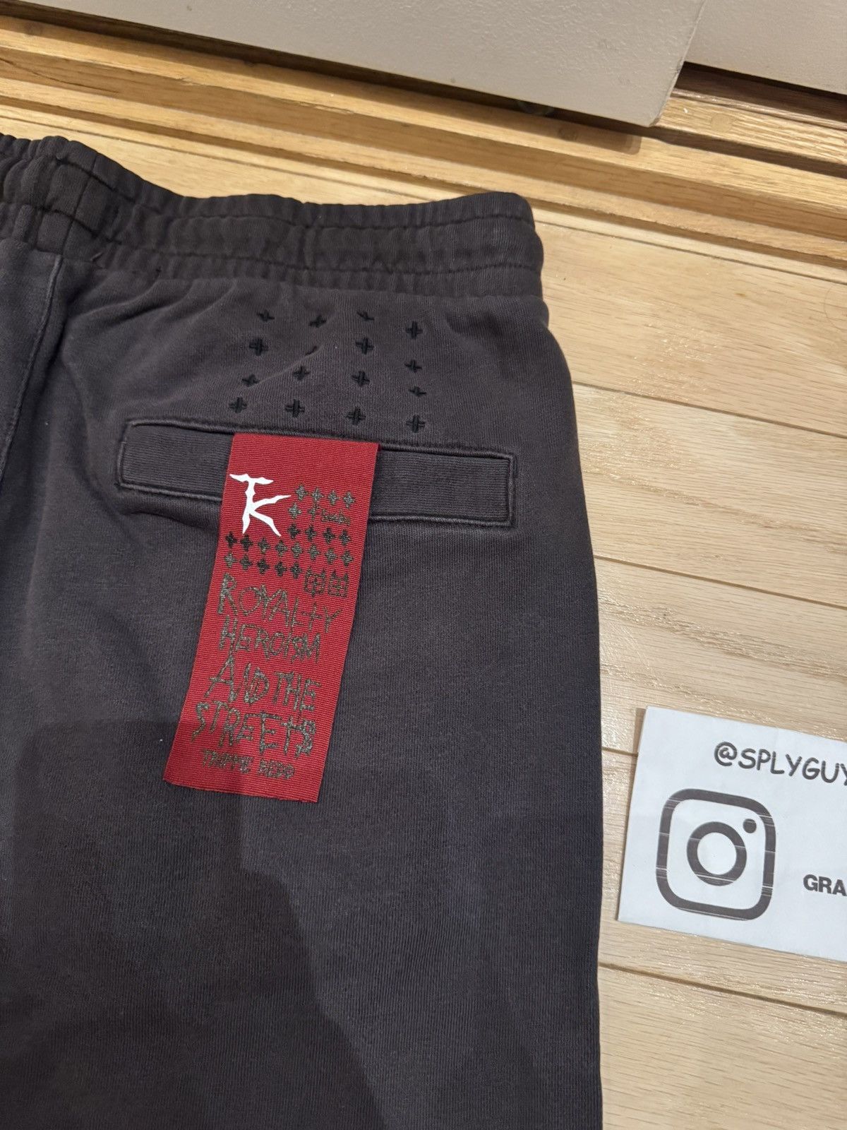 Pre-owned Ksubi X Trippie Red Skeleton Sweatpants Faded Black Medium