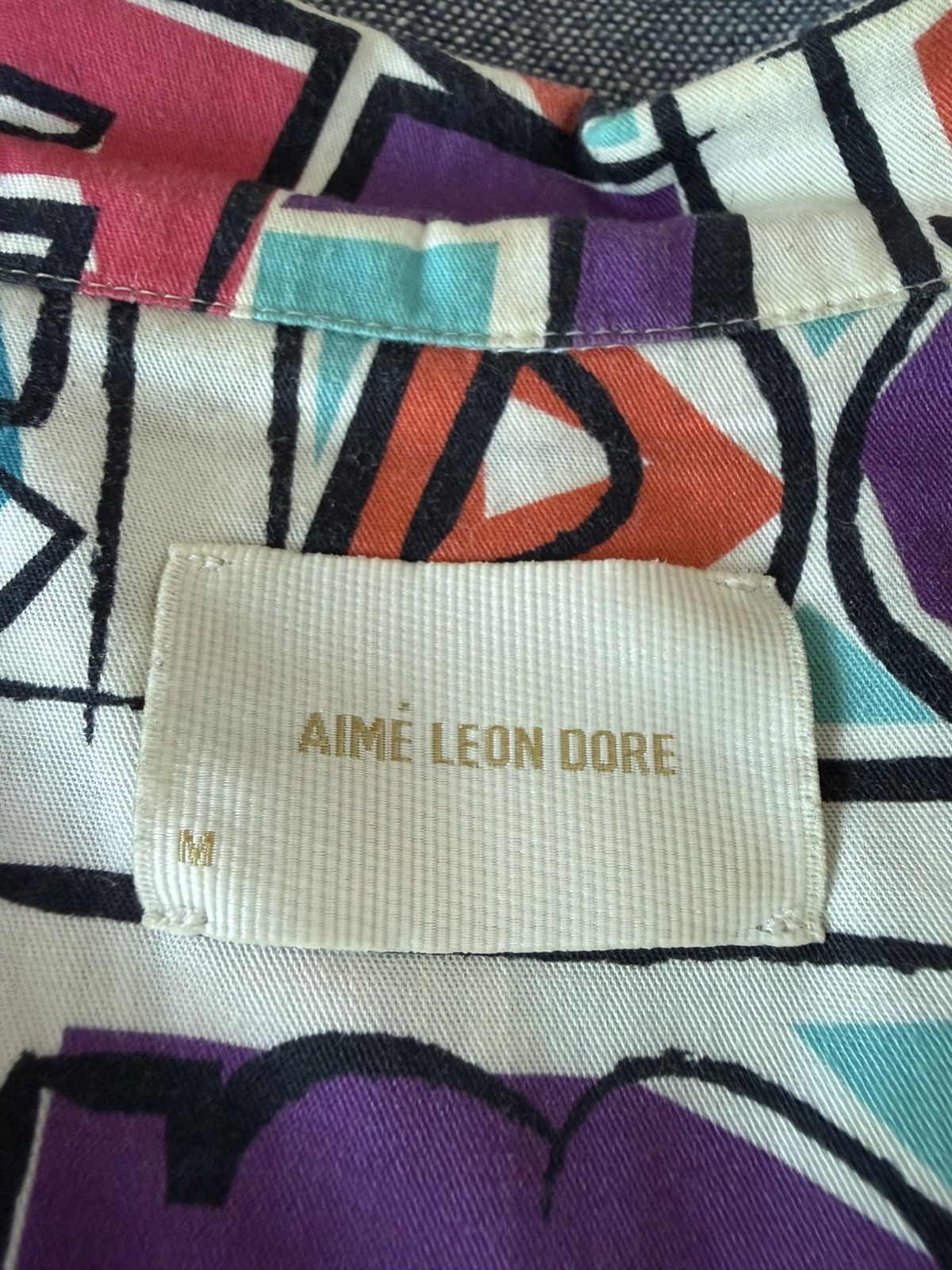 Aime Leon Dore Aime Leon Dore Crayon Print Button Down- MED Size US M / EU 48-50 / 2 - 3 Thumbnail