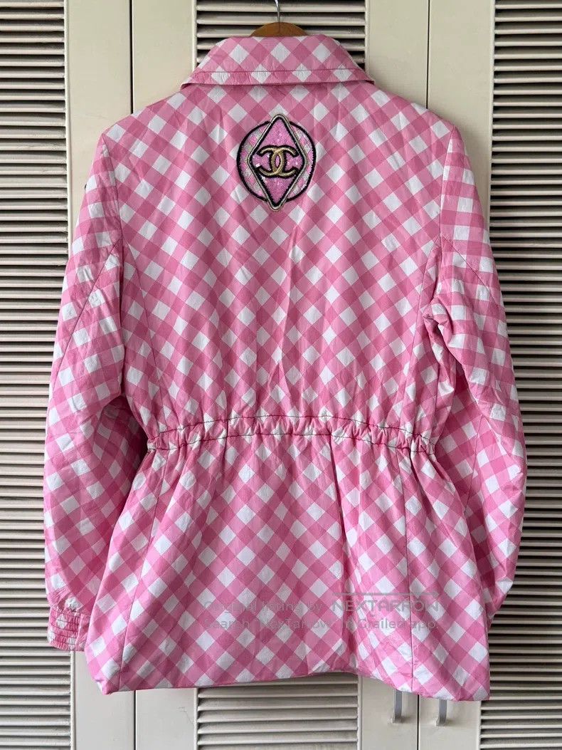 Chanel Chanel 23C pink plaid jacket Size S / US 4 / IT 40 - 2 Thumbnail