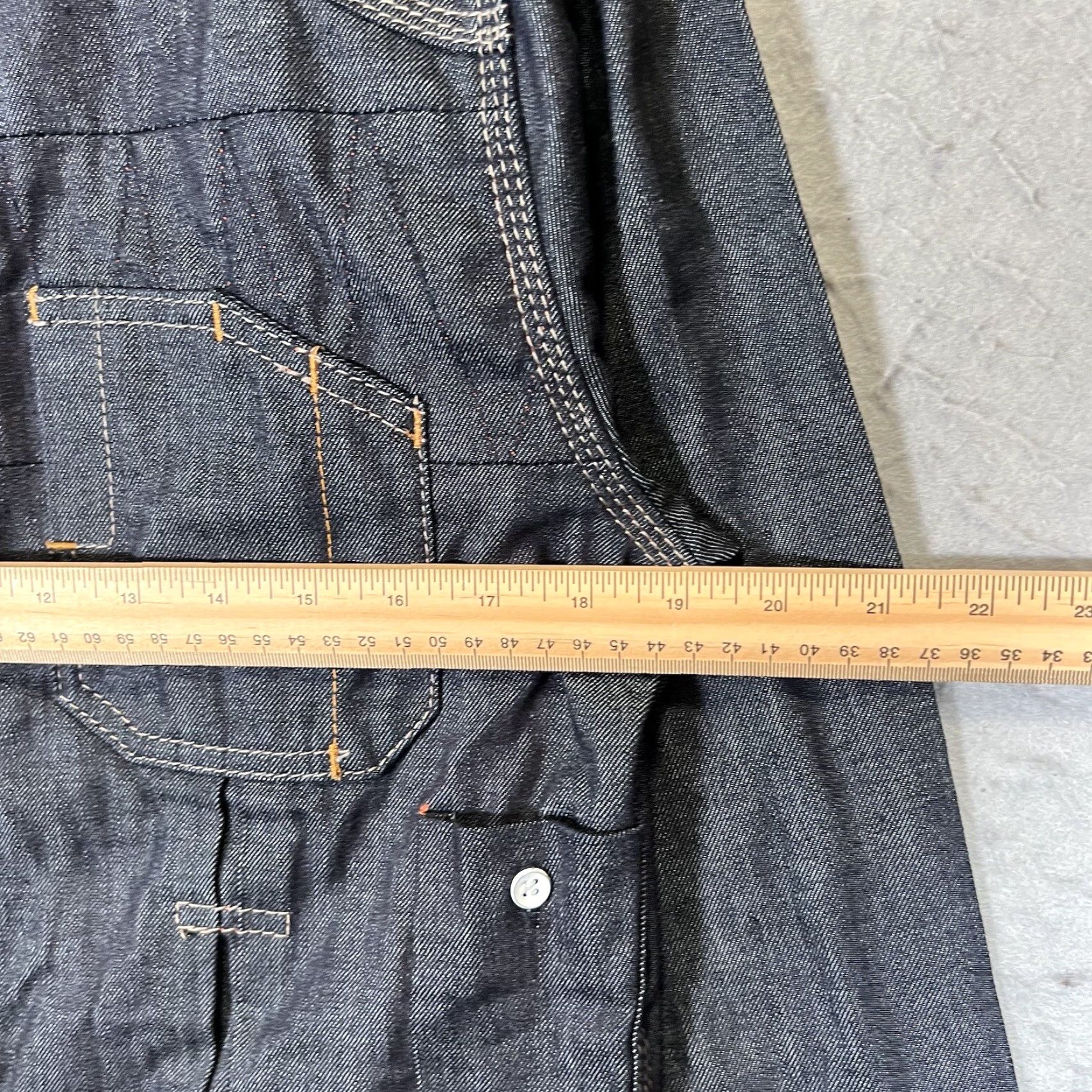 Denime Williamsburg Garment Company Denim Shirt Jacket Adult Medium Blue Cotton Long Sleeve Button-Up Mens Size US M / EU 48-50 / 2 - 2 Thumbnail