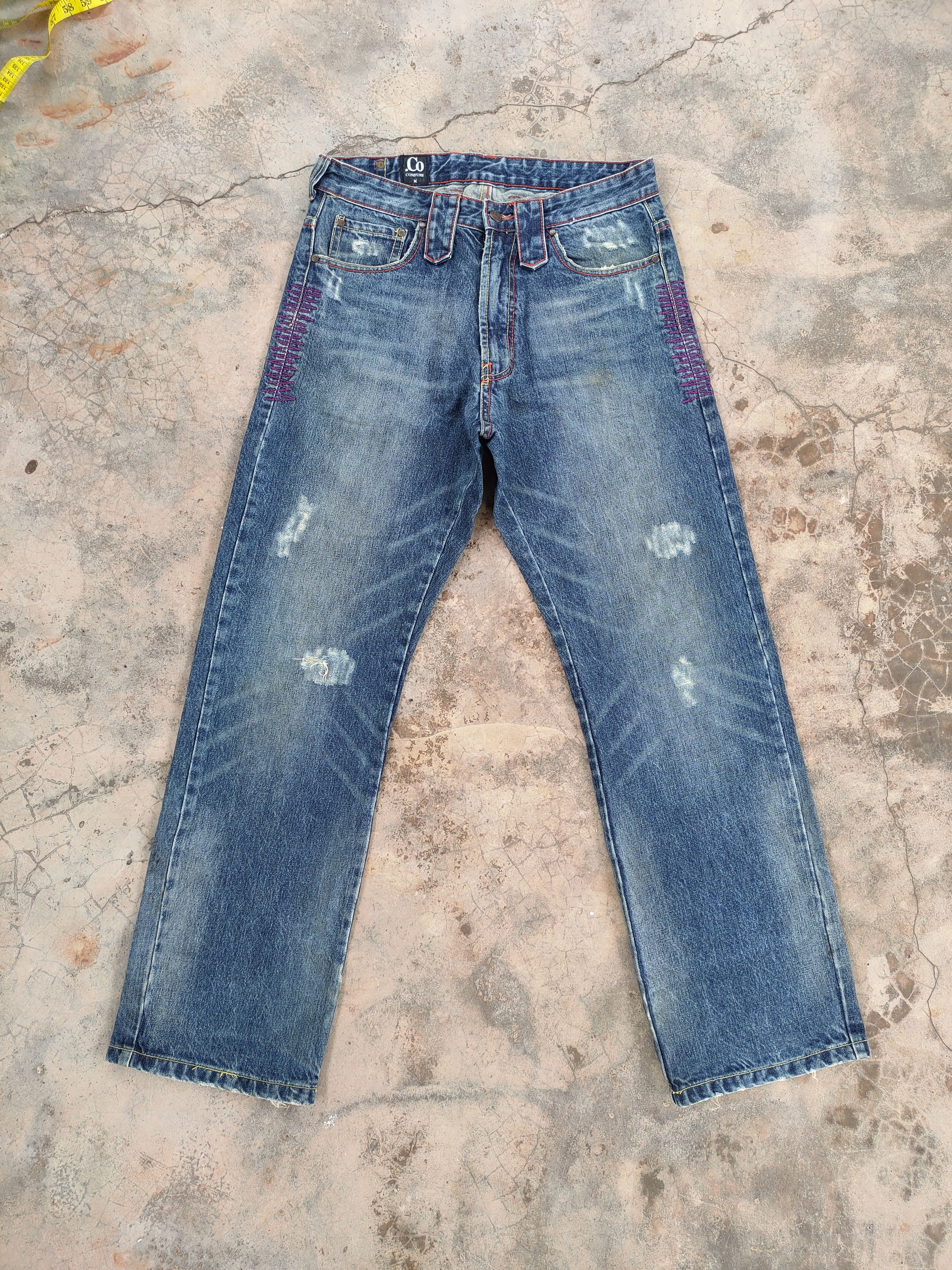 Japanese Brand × Jean × Vintage W32 VINTAGE CO CONFUSE FADED JEANS DENIM PANTS Size US 32 / EU 48 - 1 Thumbnail