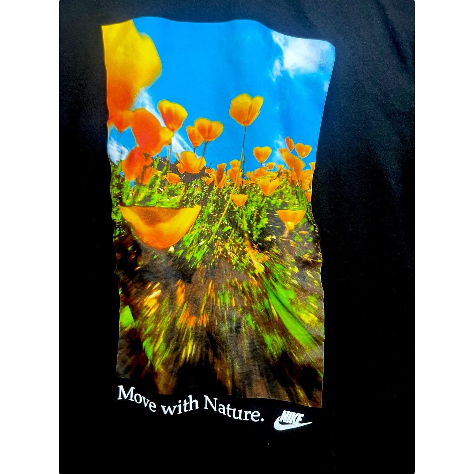 Nike Men's Black Nike Move with Nature Tee- L (Read) - $30 Retail Size US L / EU 52-54 / 3 - 2 Thumbnail