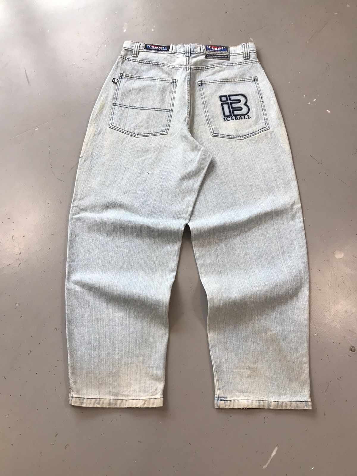 JNCO × Southpole × Vintage Vintage ice ball SpellOut baggy denim Size US 34 / EU 50 - 1 Thumbnail