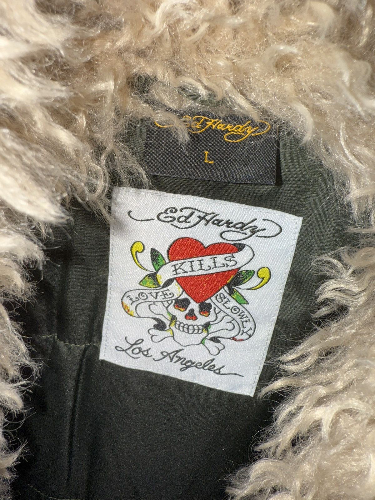Ed Hardy Ed Hardy Phoenix Fur Jacket Size L / US 10 / IT 46 - 17 Thumbnail