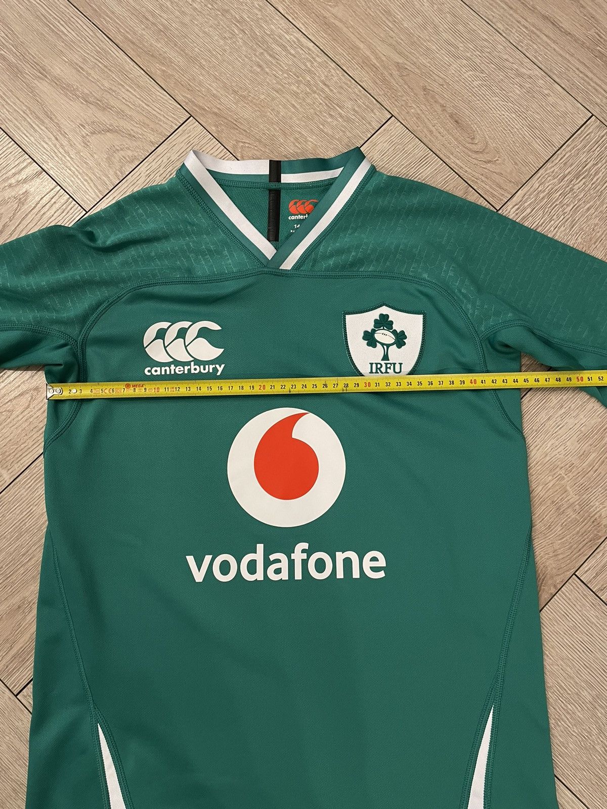 Canterbury of New Zealand Genuine Ireland IRFU Home Mens Rugby Pro Jersey Size US S / EU 44-46 / 1 - 11 Thumbnail