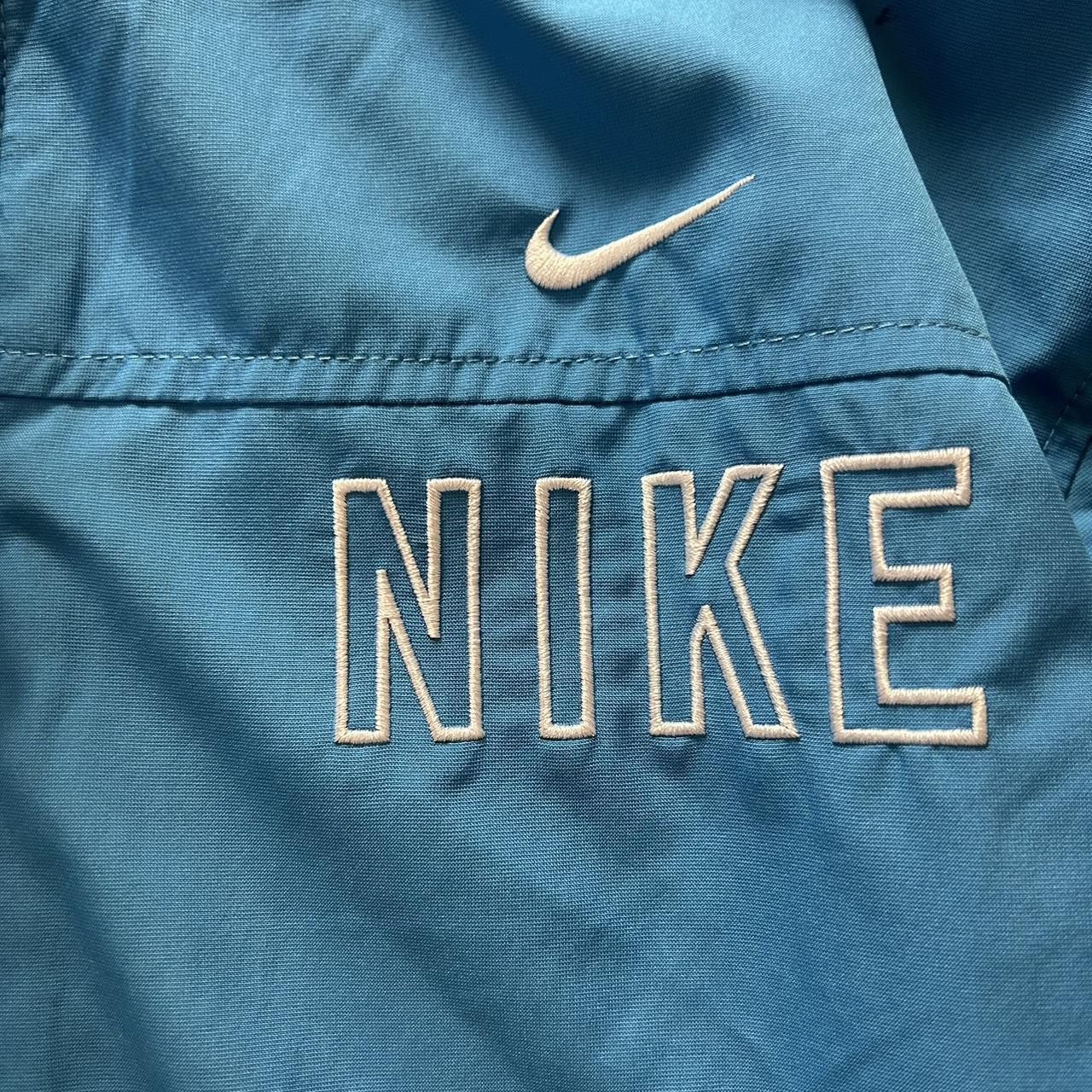 Nike Vintage Blue Nike windbreaker jacket Size US XL / EU 56 / 4 - 2 Thumbnail