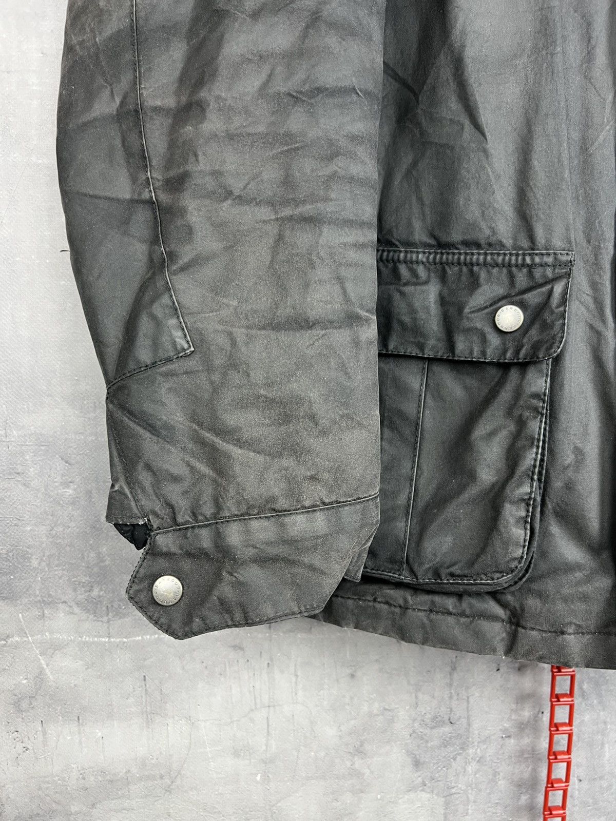 Barbour Barbour International Wax Jacket Men's Size L Black Bomber Size US L / EU 52-54 / 3 - 7 Thumbnail