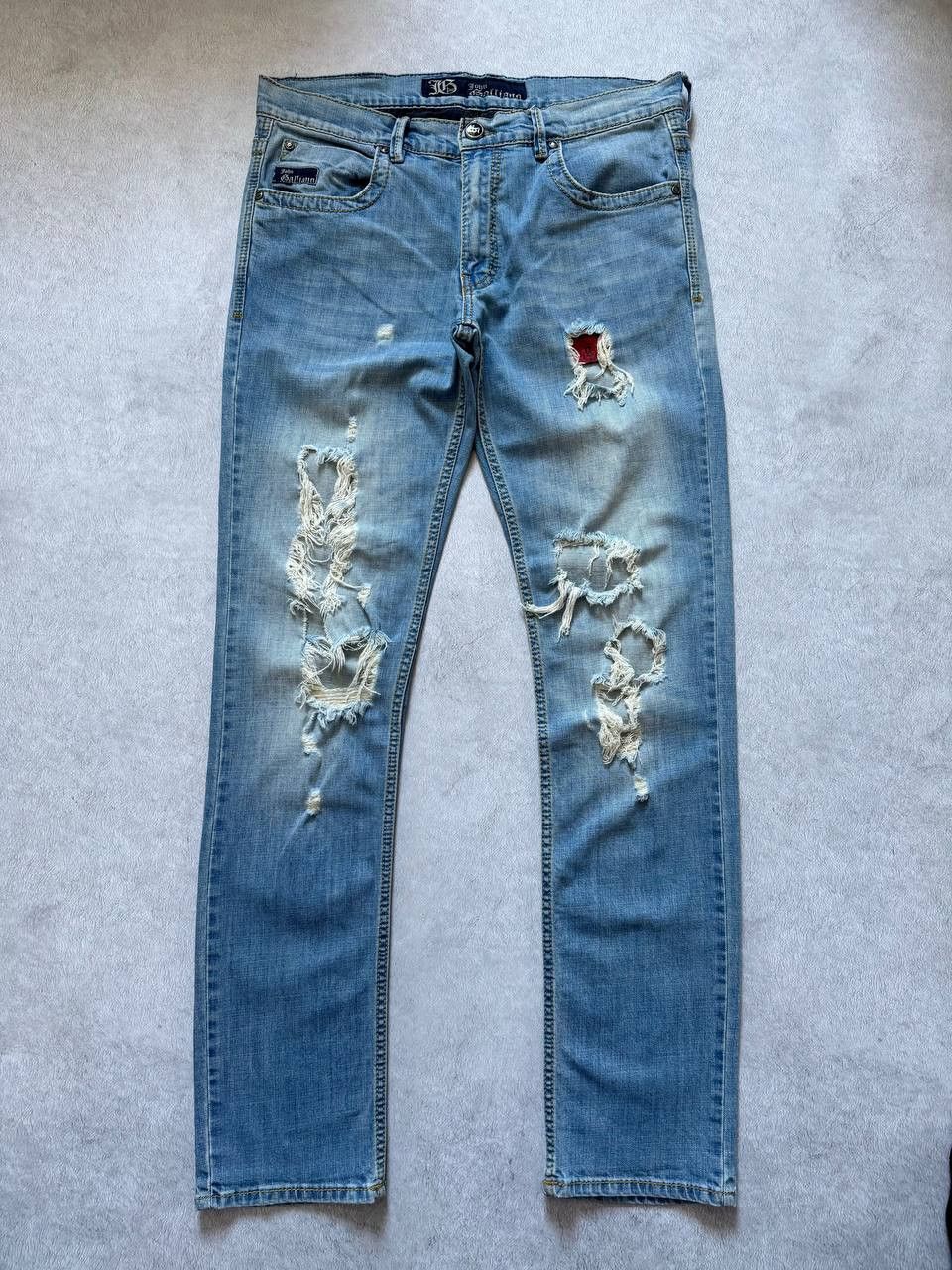John Galliano 2000s John Galliano Distressed Jeans Denim Pants