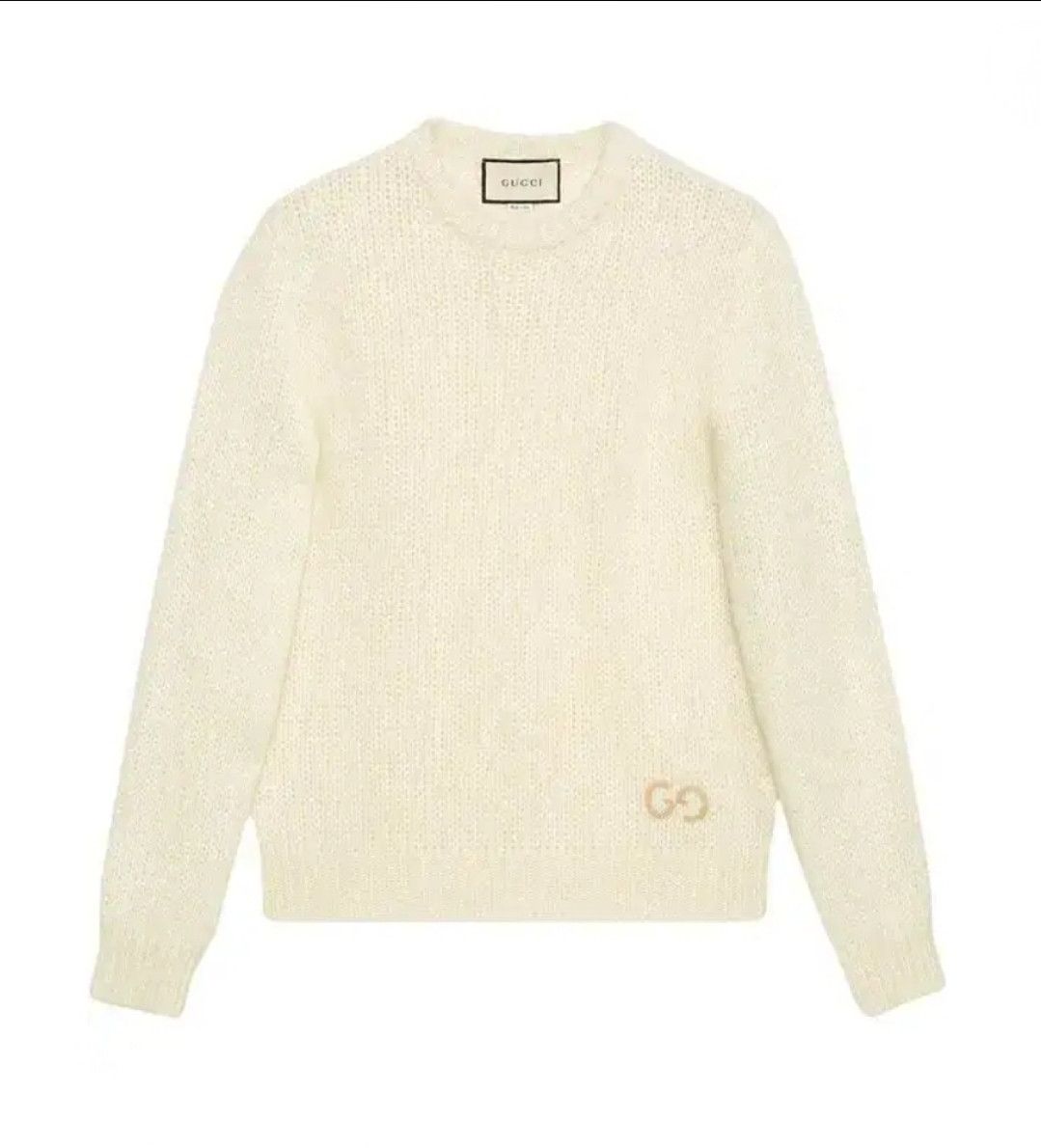 Gucci Gg Mohair Knitted Jumper Size L / US 10 / IT 46 - 1 Thumbnail