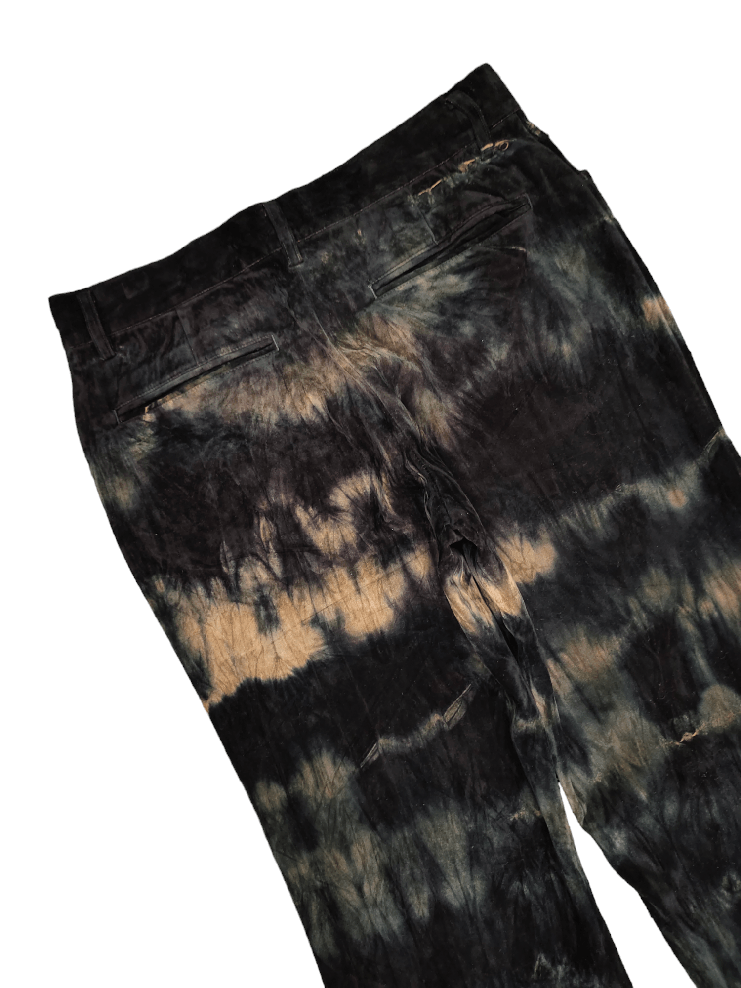 5351 POUR LES HOMMES Flare Pants 5351 Pour Les Homme Tie Dye Bootcut Y2k Size US 31 - 15 Thumbnail