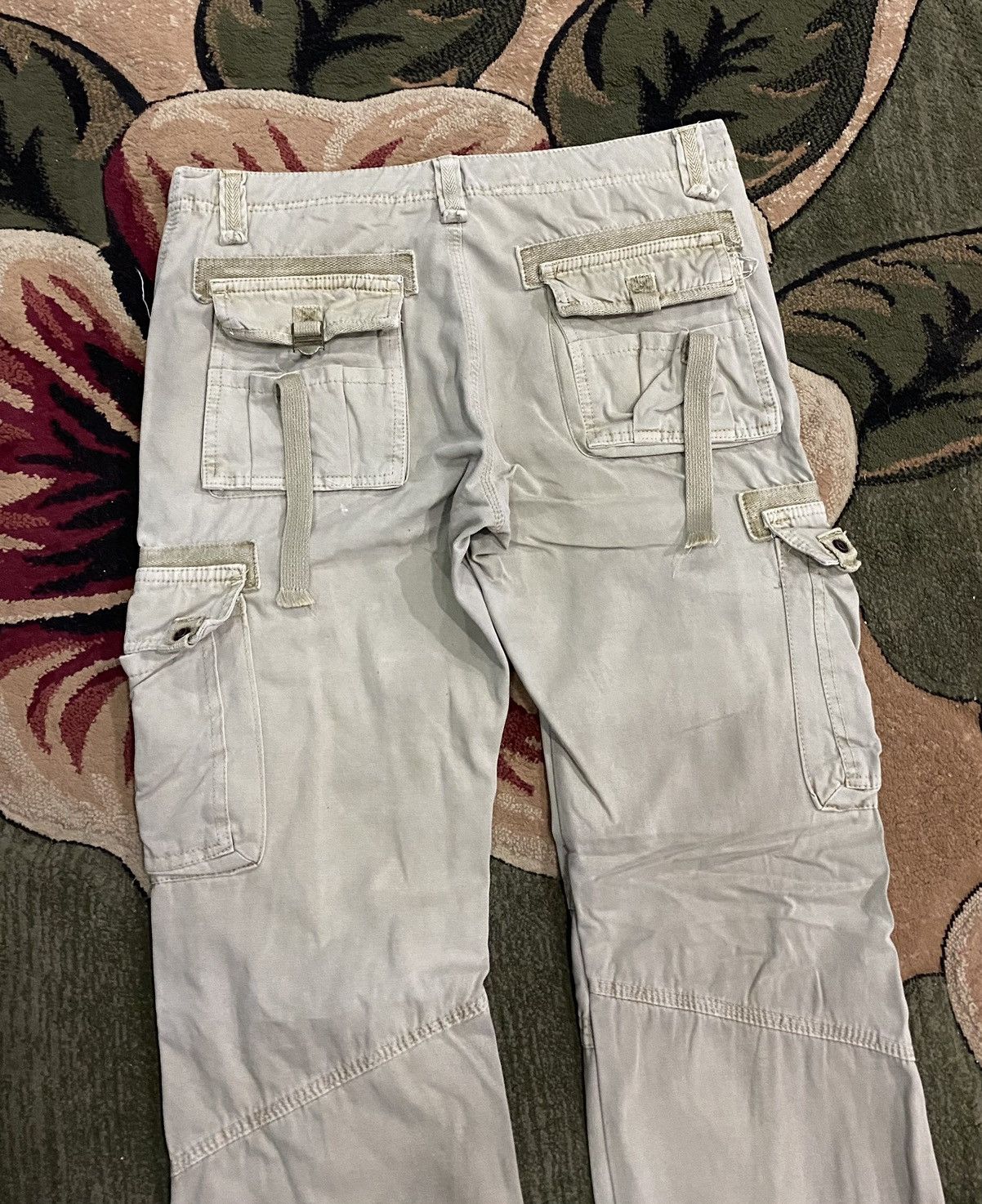 General Research × Japanese Brand MULTI POCKET PARACHUTE BONDAGE FADED CARGO PANTS Size US 34 / EU 50 - 4 Thumbnail