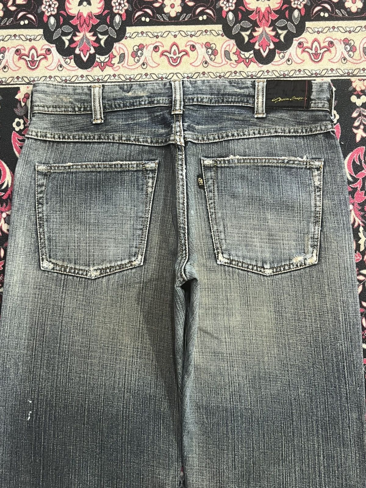 Japanese Brand Vintage Japanese Denim Craft Blowout Distressed Loose Jeans Size US 33 - 6 Thumbnail