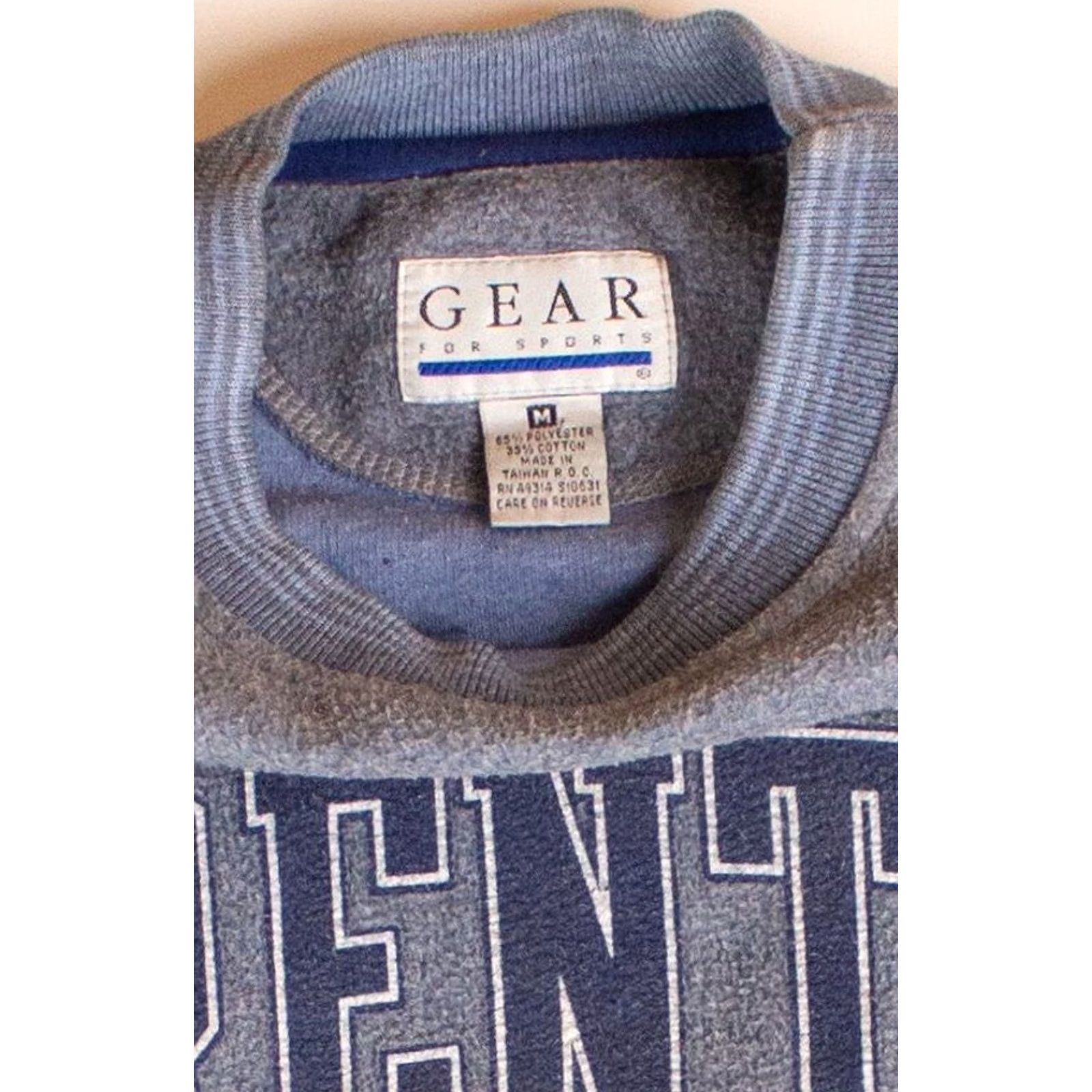 Vintage VINTAGE Gear for Sports Trenton State Reverse Weave Sweatshirt 1990s Blue Medium Mens Size US M / EU 48-50 / 2 - 3 Thumbnail