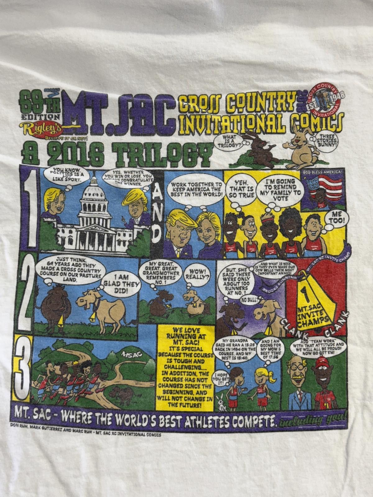 Designer Cross Country 2016 Mt. Sac T-shirt Donald Trump vs Hillary S Size US S / EU 44-46 / 1 - 1 Thumbnail