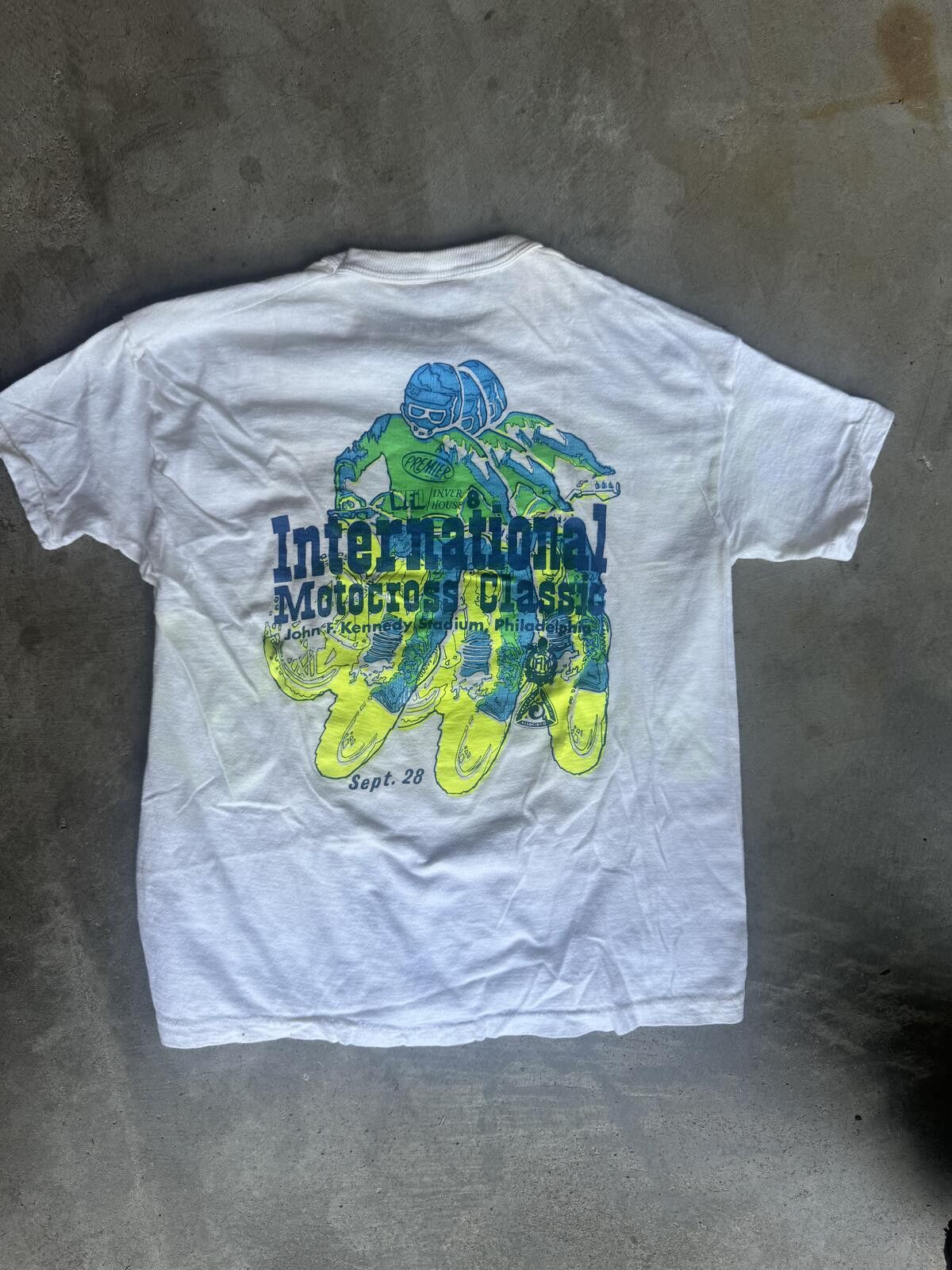 Other RARE VTG 1973 Philly Motocross Baby Tee XS Single Stitch⁠ Size US XS / EU 42 / 0 - 5 Thumbnail