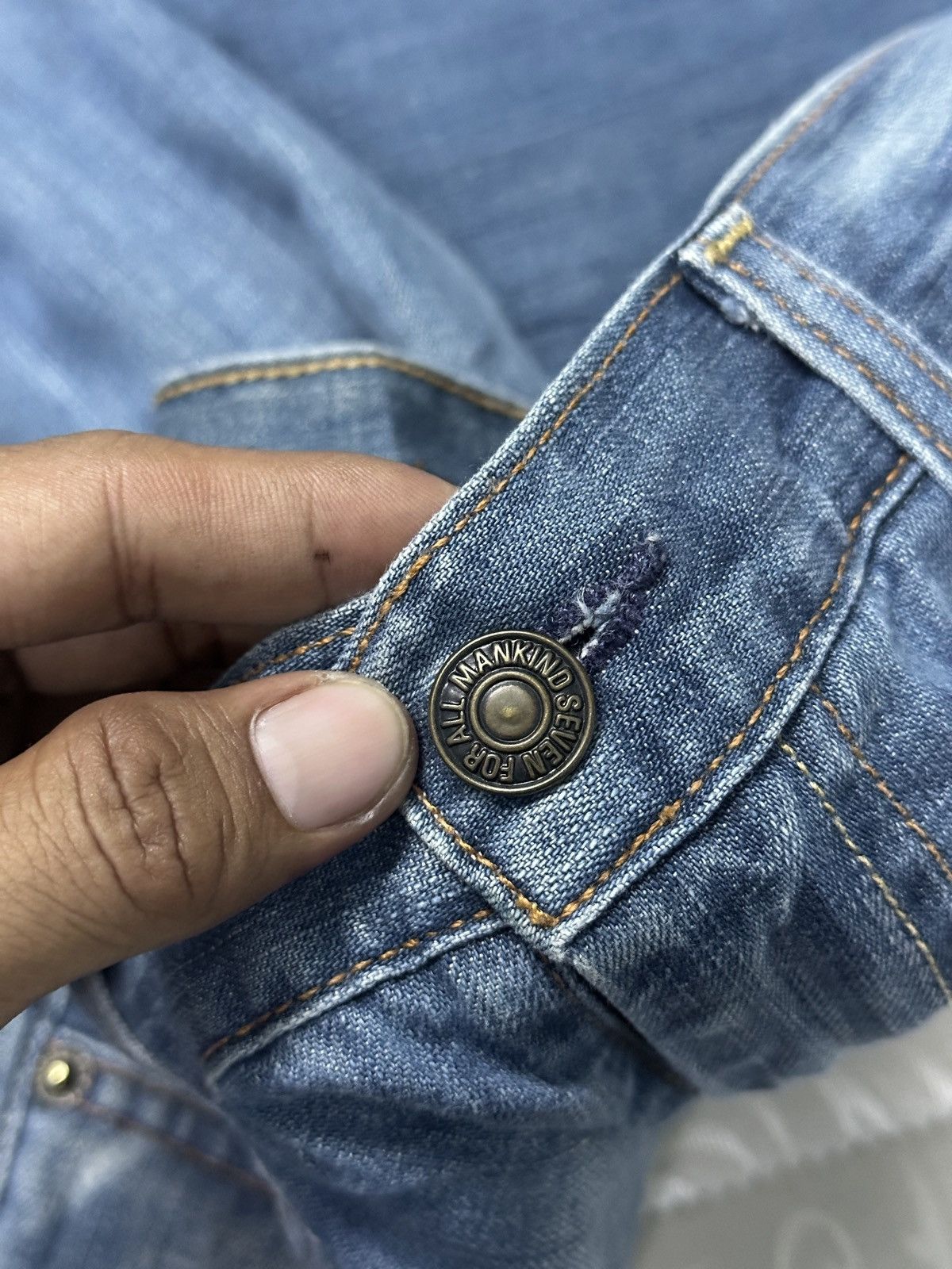 Japanese Brand Seven For All Makind 🎌💥 Flare Bootcut Vintage 90s Style 🎌💥 Size US 32 / EU 48 - 8 Thumbnail
