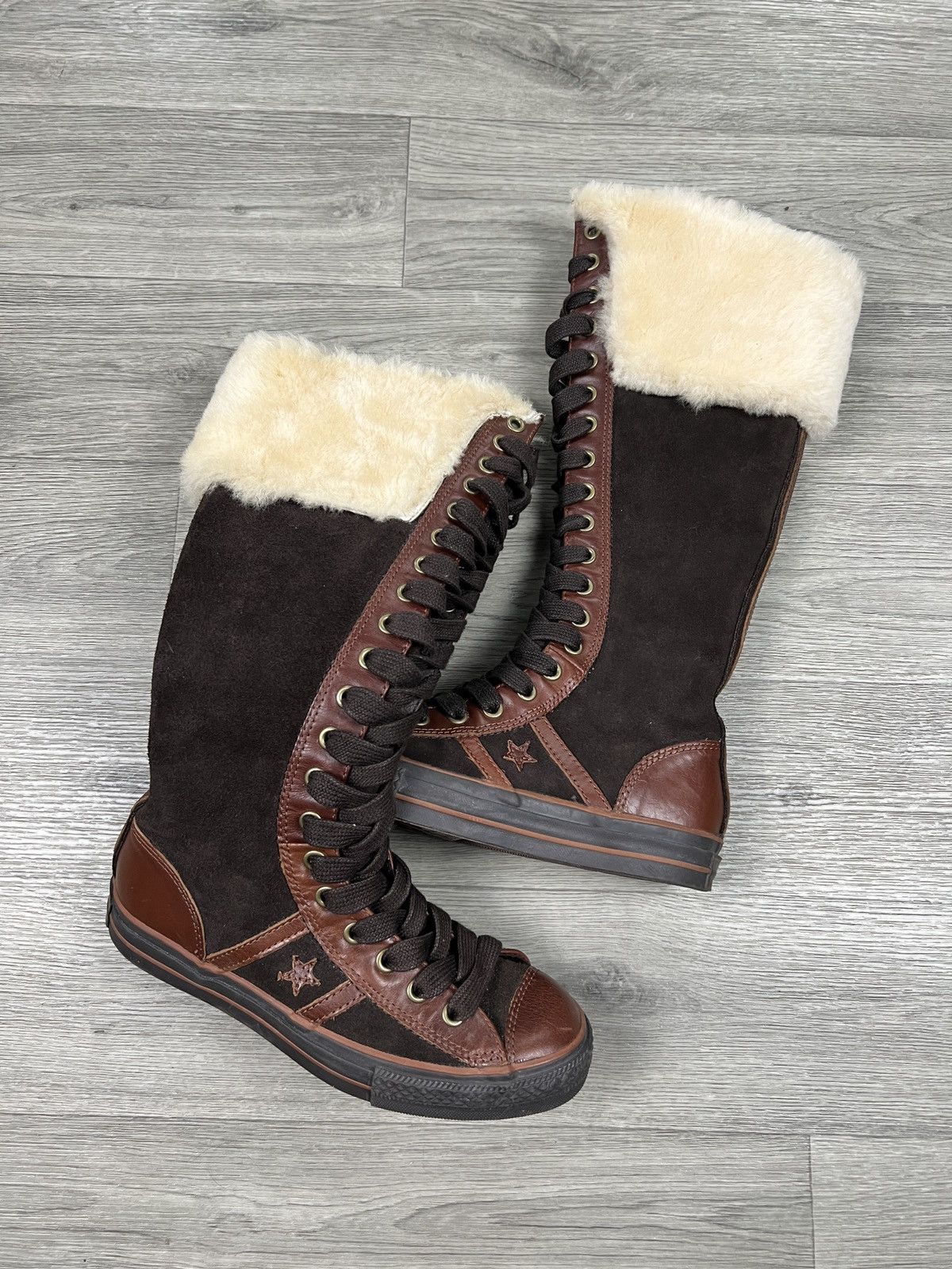 Converse Converse 2006 Star 70 Suede Leather Knee High Sneaker Boot Size US 8 / IT 38 - 1 Thumbnail