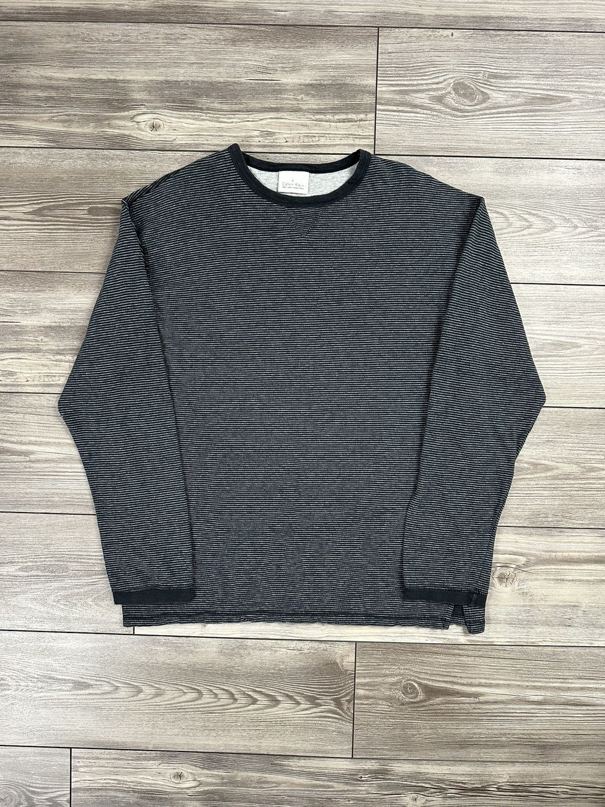 Calvin Klein × Vintage Y2K Calvin Klein Striped Longsleeve Size US L / EU 52-54 / 3 - 1 Thumbnail