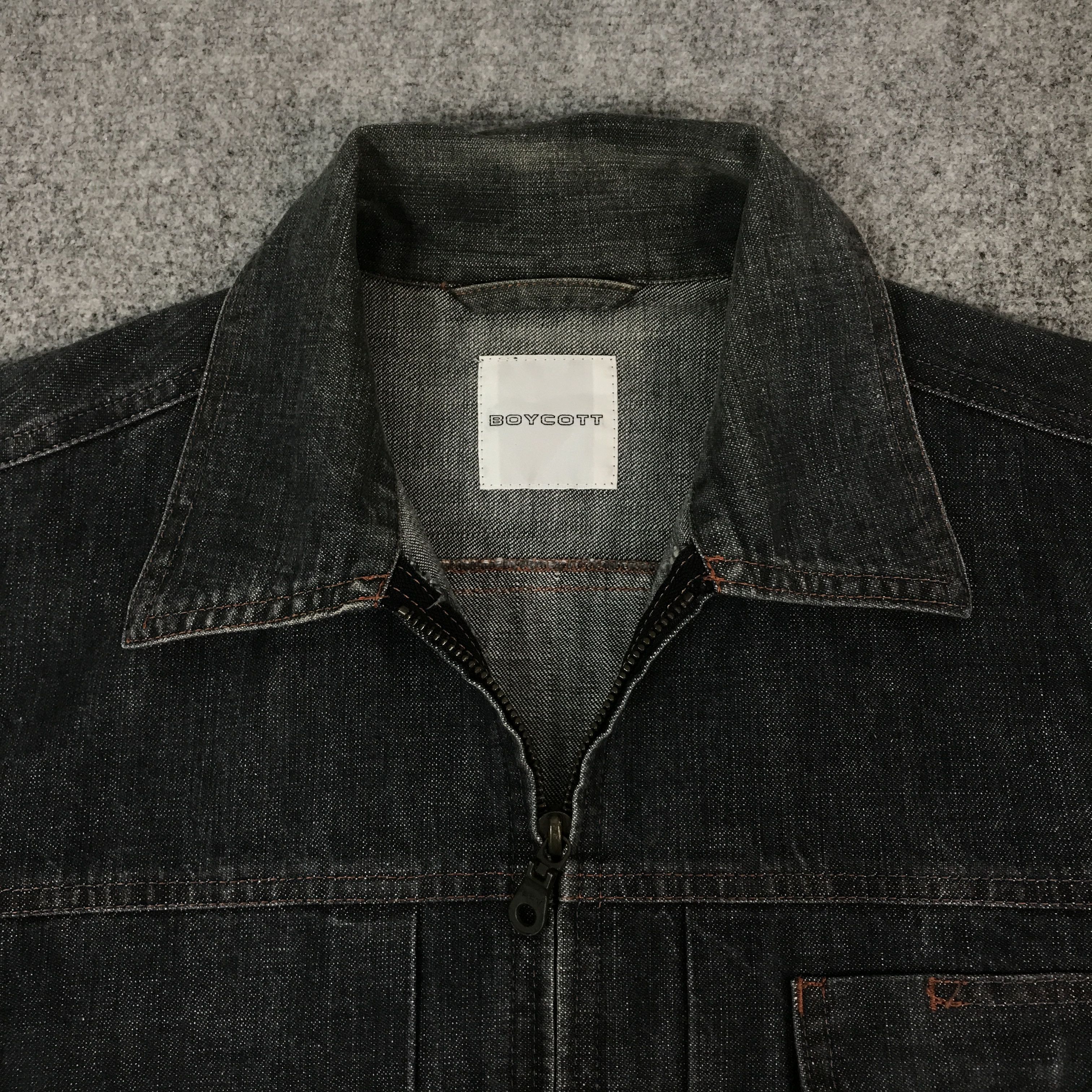 Boycott BOYCOTT JAPAN DENIM ZIP SHIRT JACKET K66B19 Size US M / EU 48-50 / 2 - 6 Thumbnail