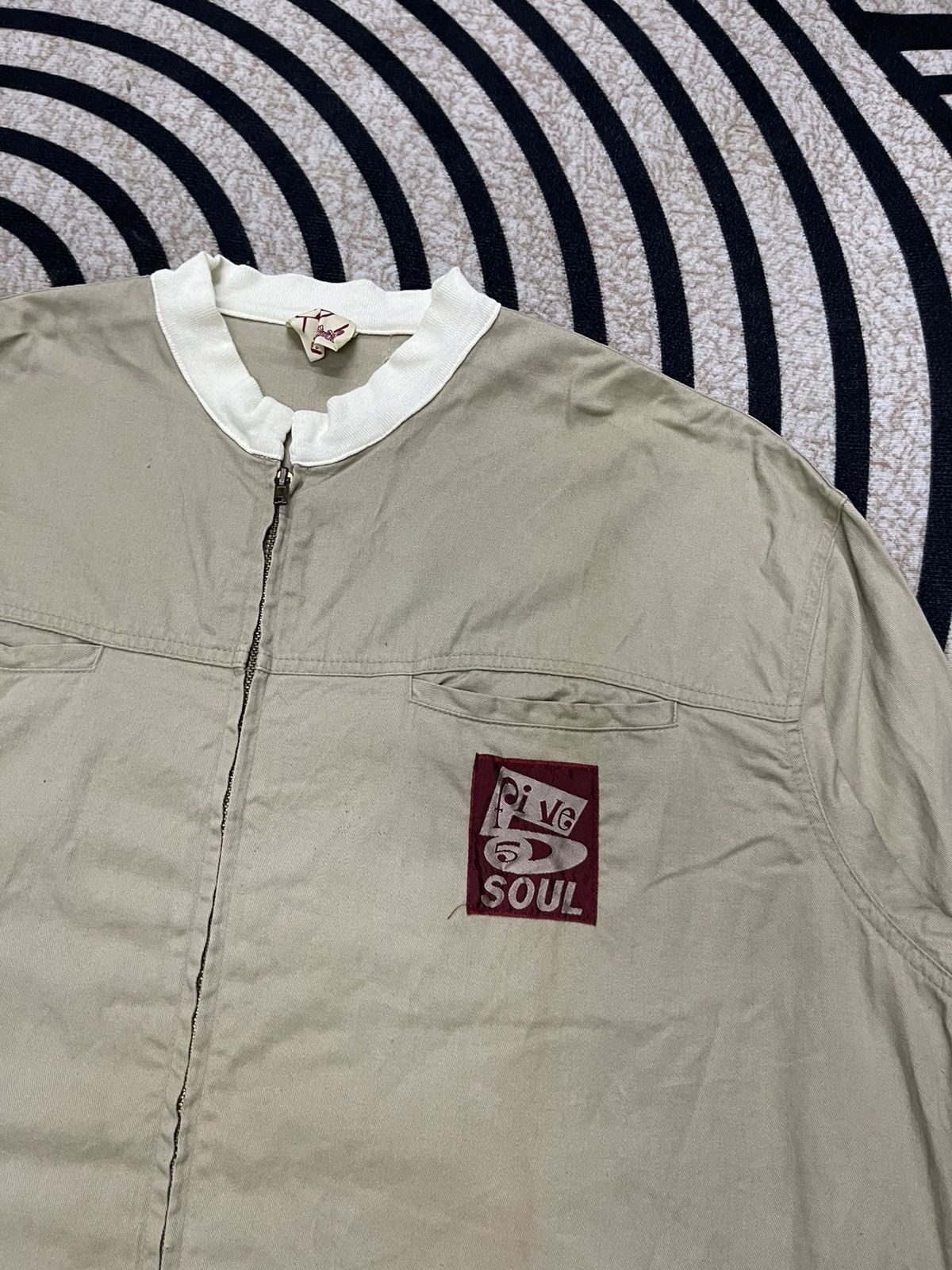Triple 5 Soul × Vintage 90s TRIPLE 5 SOUL WORKER LIGHT JACKET RARE DESIGN Size US XXL / EU 58 / 5 - 7 Thumbnail
