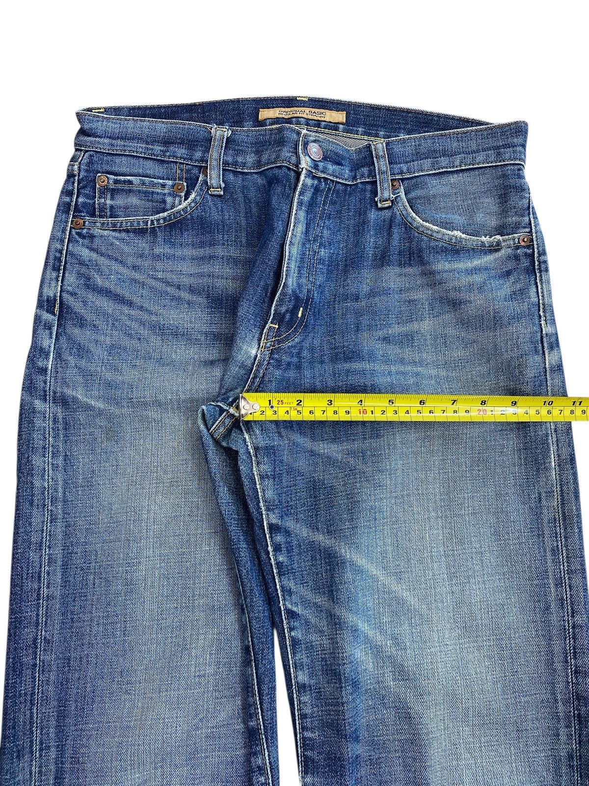 Uniqlo Uniqlo Blue Wash Whiskers Style Baggy Jeans Size US 32 / EU 48 - 10 Thumbnail