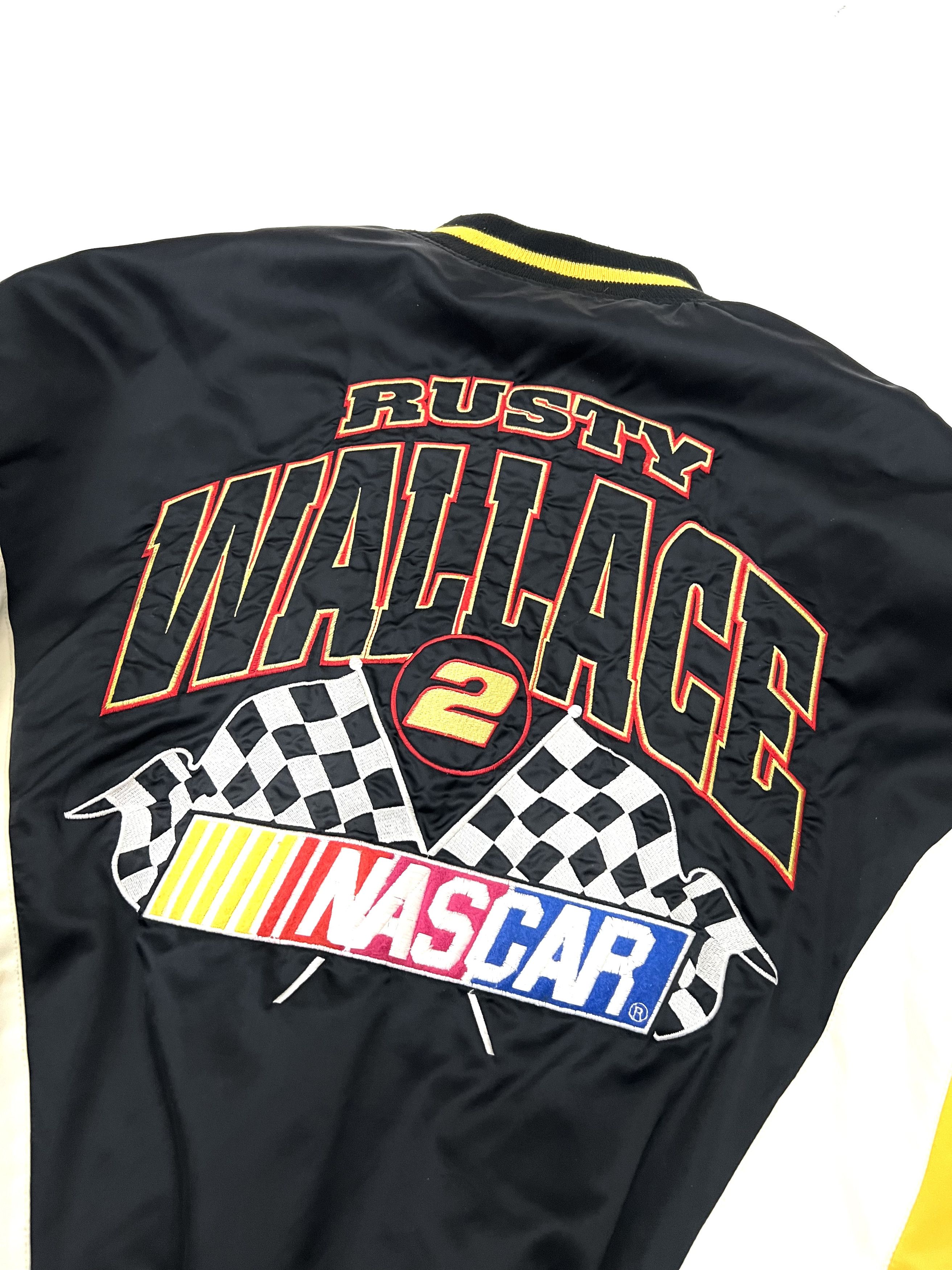 NASCAR NASCAR Vintage Y2k RUSTY WALLACE 1990s Aviation Jacket Size US XXL / EU 58 / 5 - 4 Thumbnail