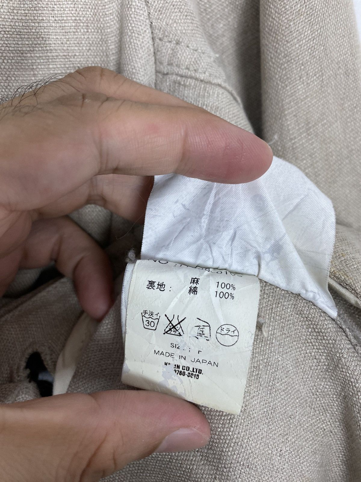 Japanese Brand Rare ‼️ Ylts Cotton Linen Spring Mods Coat Size S / US 4 / IT 40 - 6 Thumbnail