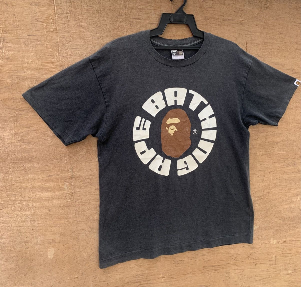 Bape Distressed Sun Faded Bathing Ape T Shirt Size US L / EU 52-54 / 3 - 6 Thumbnail