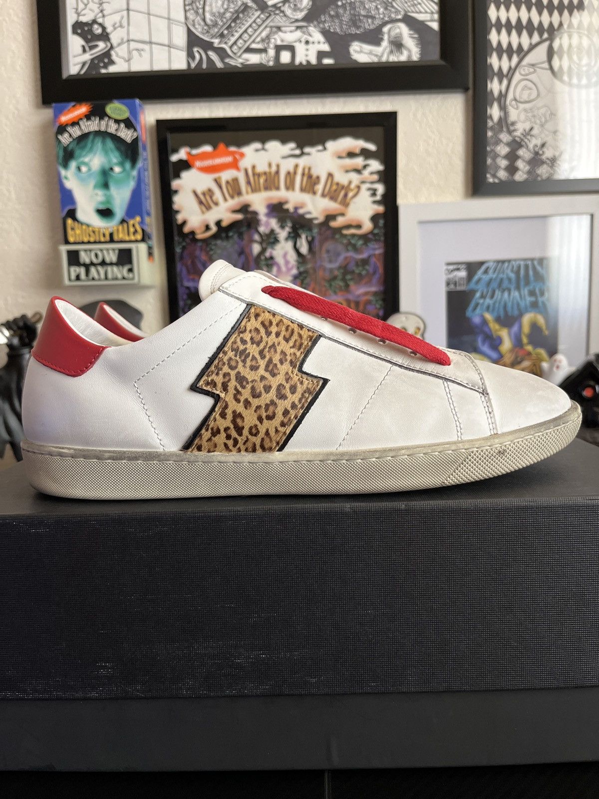 Amiri Amiri White Leopard Viper Low Sneakers Shoes Men's 41 8US Size US 8 / EU 41 - 1 Thumbnail