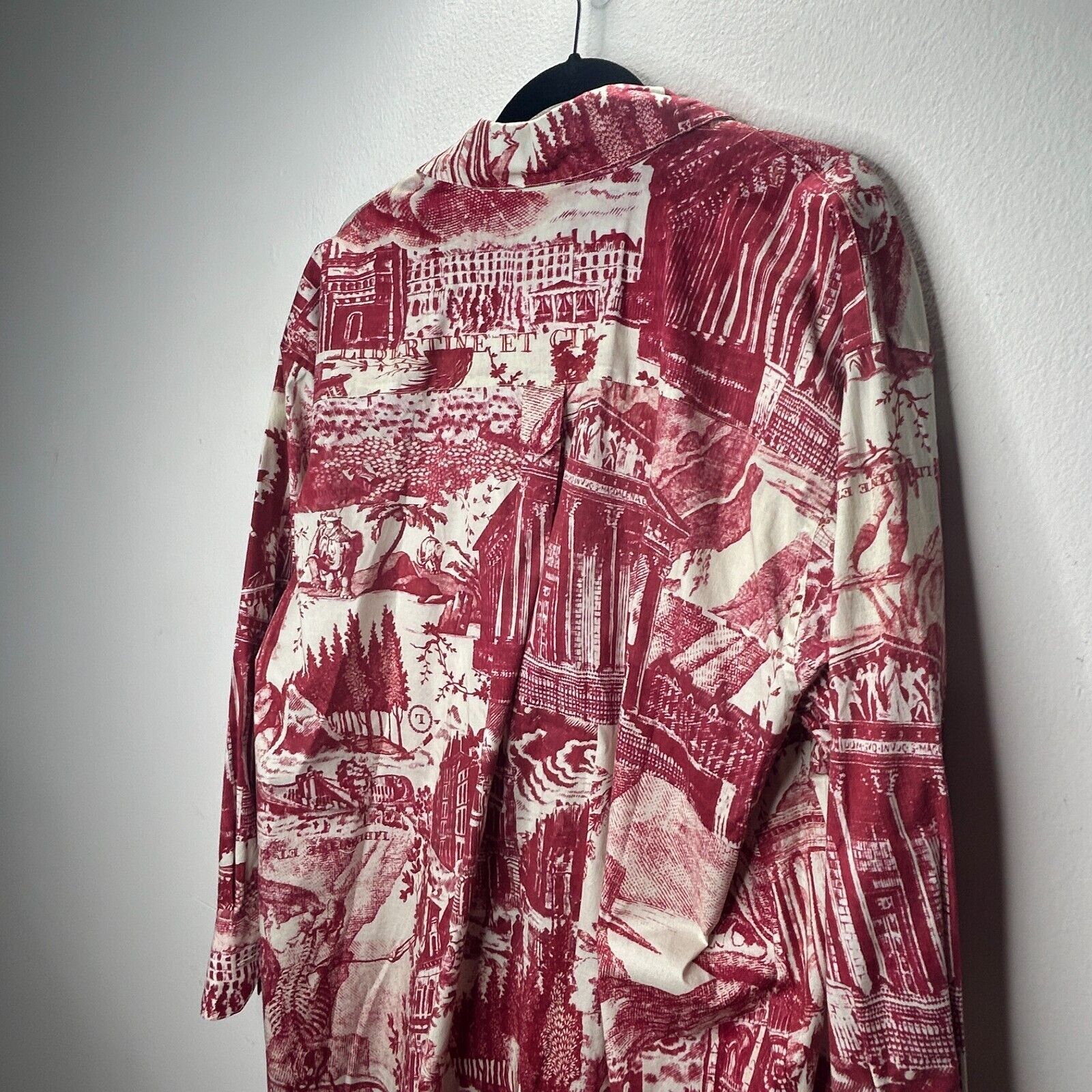 Libertine Libertine Red Cream Toile De Nantes Half-Button Tunic L / XL Size XL / US 12-14 / IT 48-50 - 8 Thumbnail