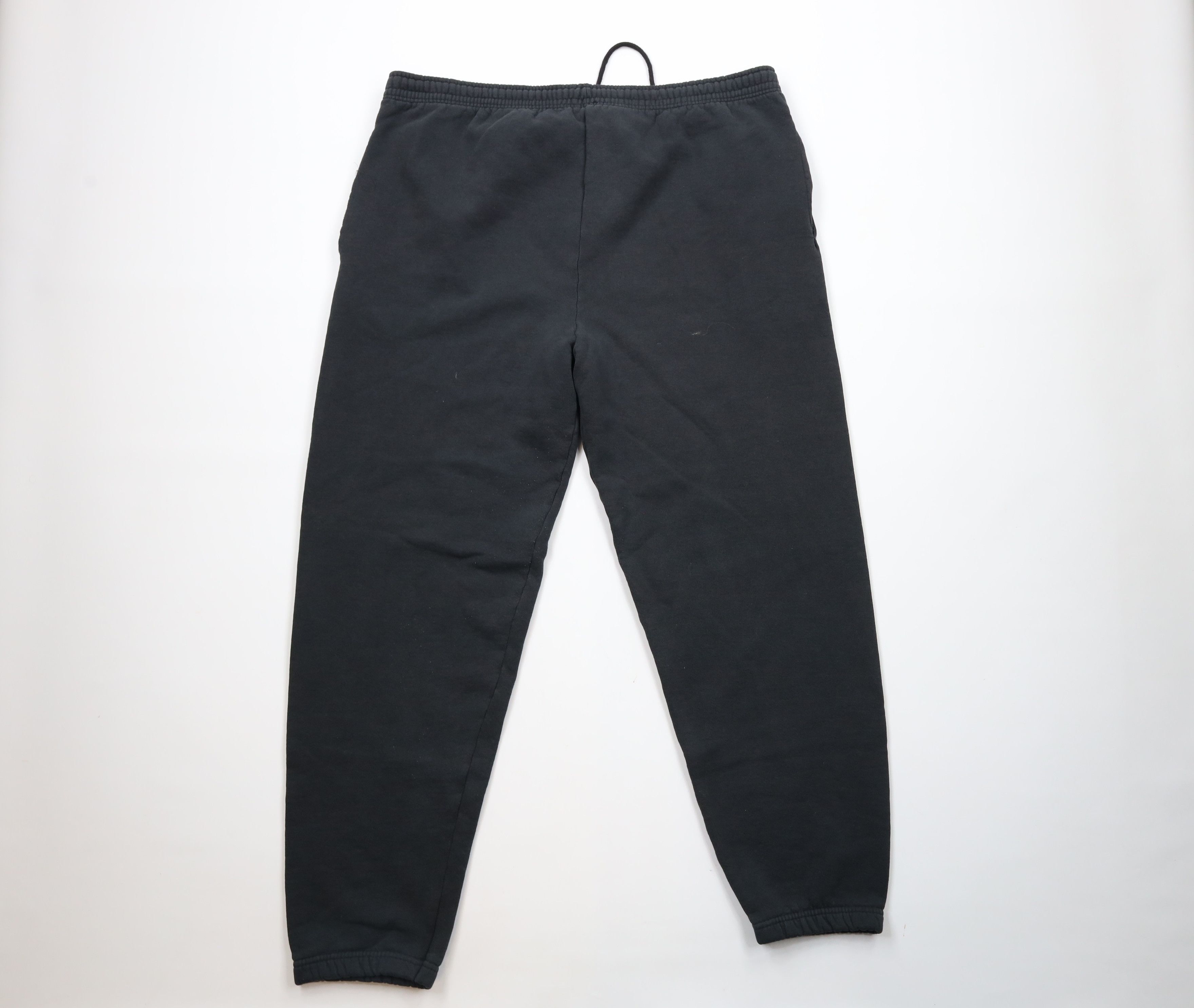 Vintage Vintage 90s Streetwear Blank Sweatpants Joggers Black USA Size US 38 / EU 54 - 11 Thumbnail