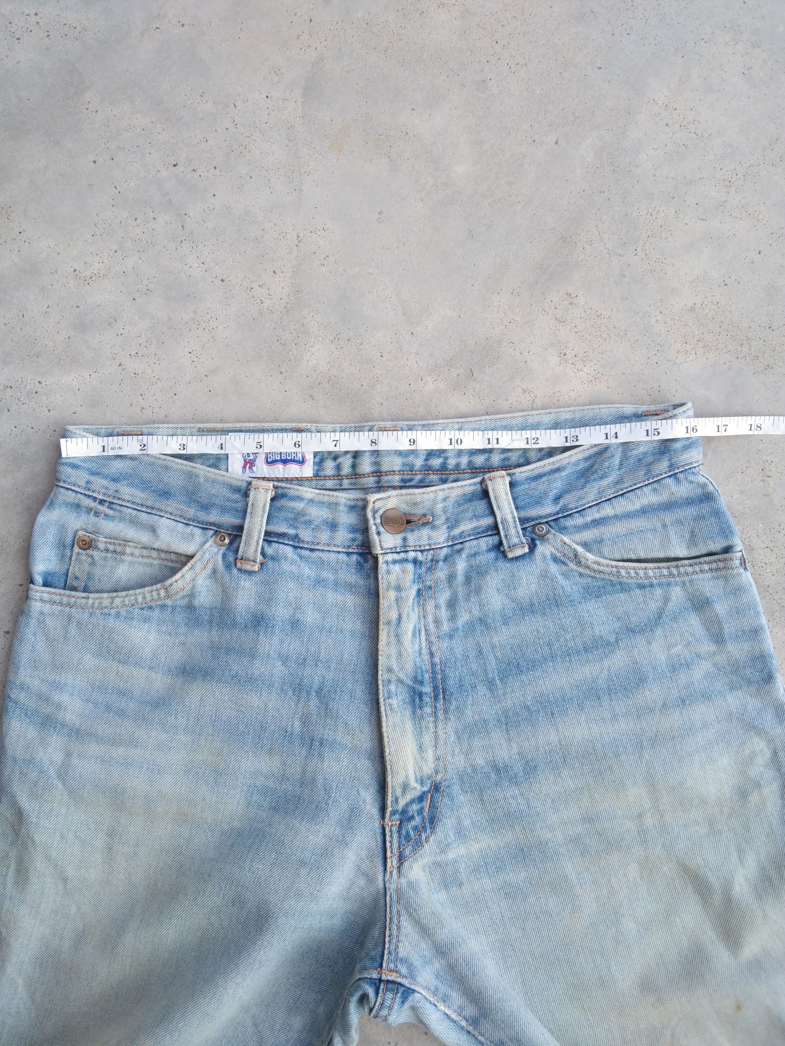 Japanese Brand Vintage Faded Blue Big Born Dirty Distressed Jeans 32x29 Size US 32 / EU 48 - 6 Thumbnail