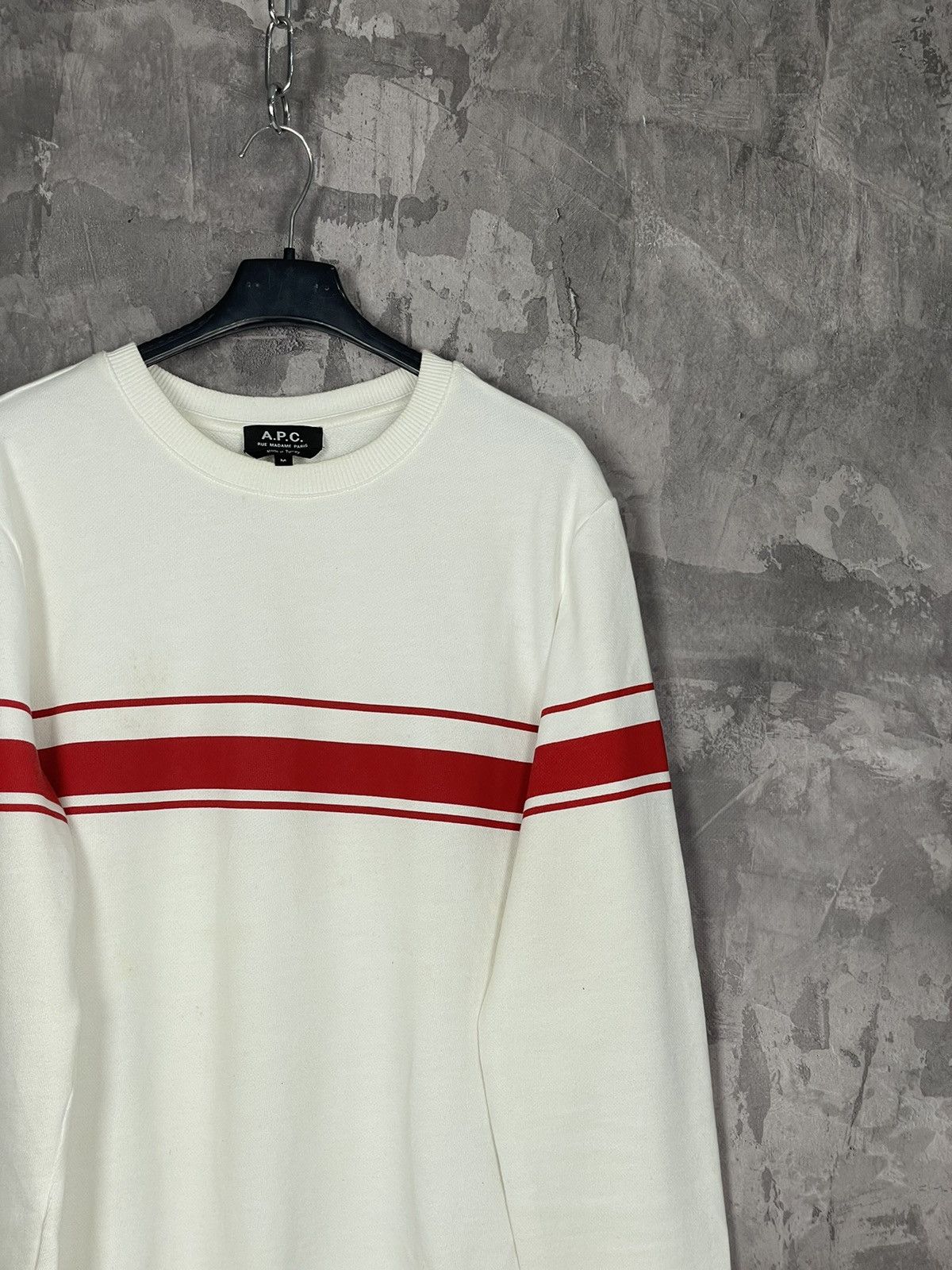 A.P.C. × Japanese Brand Y2K Vintage 90s APC Sweatshirt Japanese A.P.C. Crewneck Size US M / EU 48-50 / 2 - 4 Thumbnail