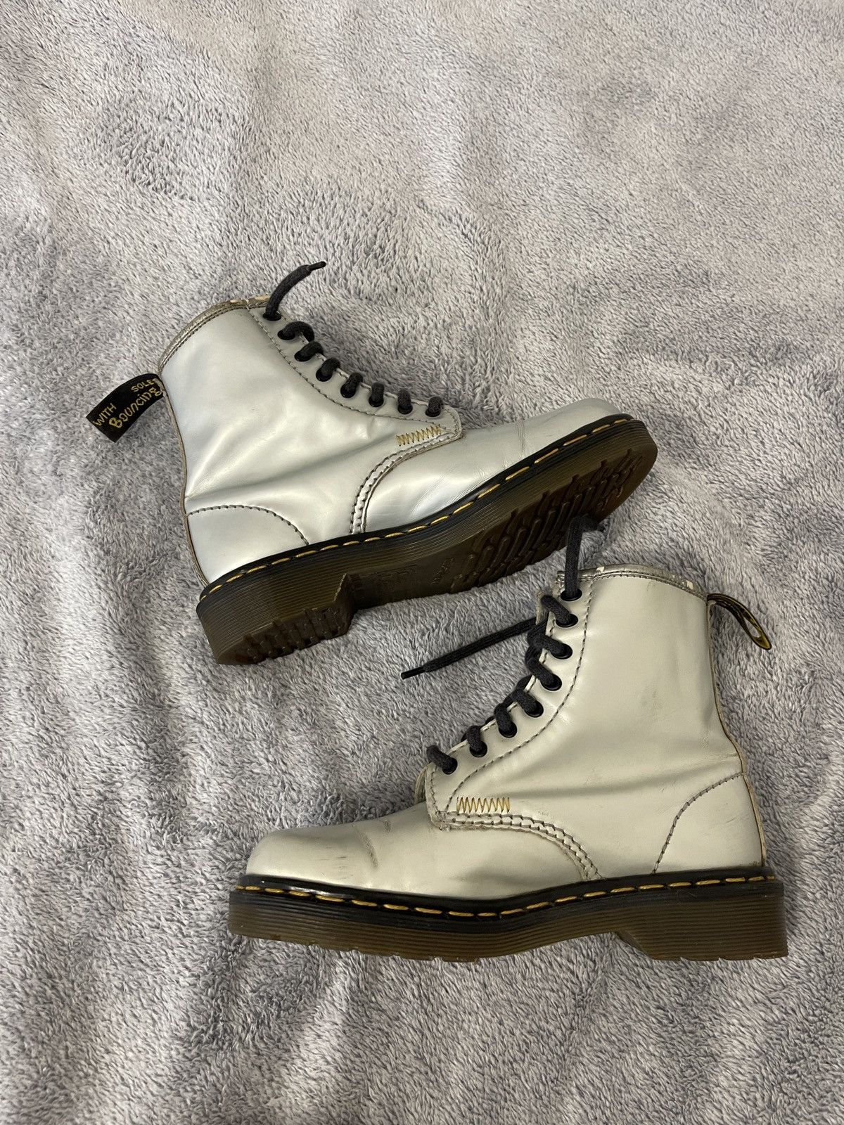 Dr. Martens Dr. Martens made in England aw612 vintage silver boots Size US 7 / IT 37 - 7 Thumbnail